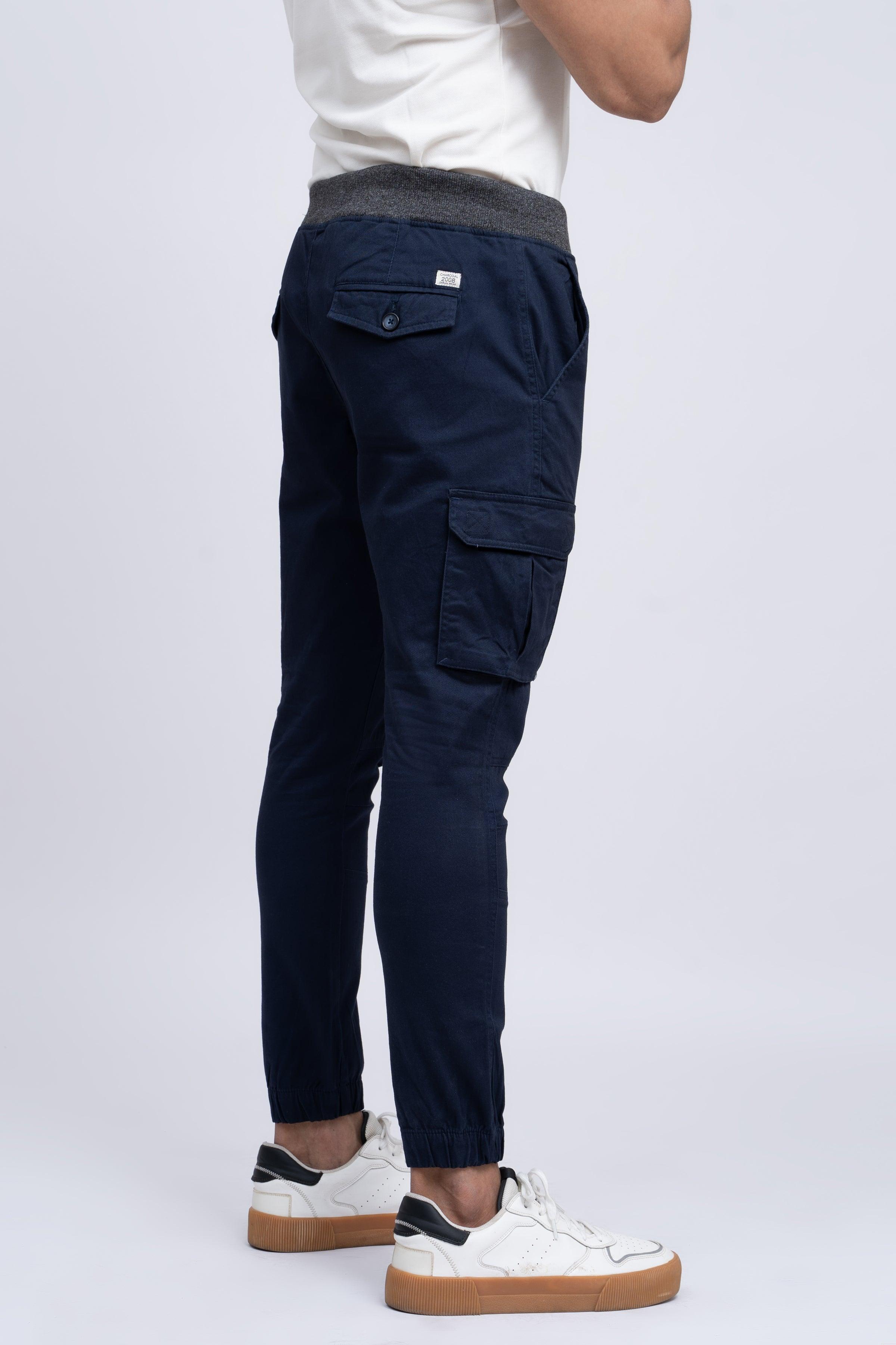 JOGGER TROUSER DARK NAVY at Charcoal Clothing