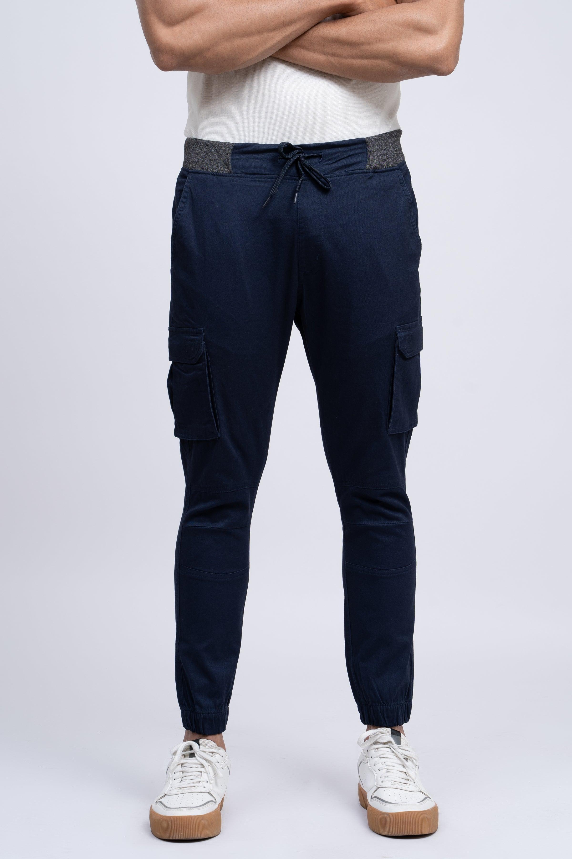 JOGGER TROUSER DARK NAVY at Charcoal Clothing