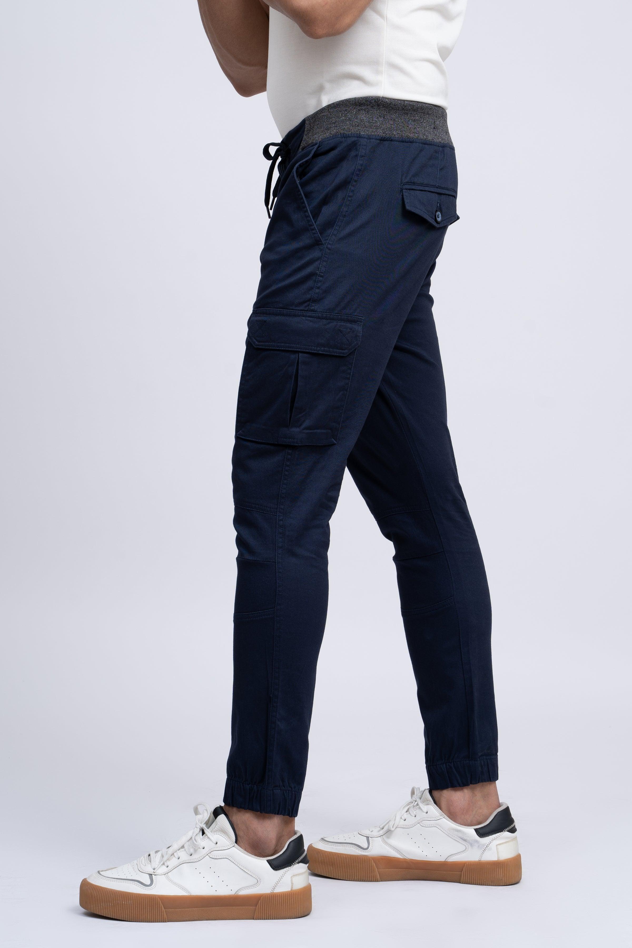 JOGGER TROUSER DARK NAVY at Charcoal Clothing