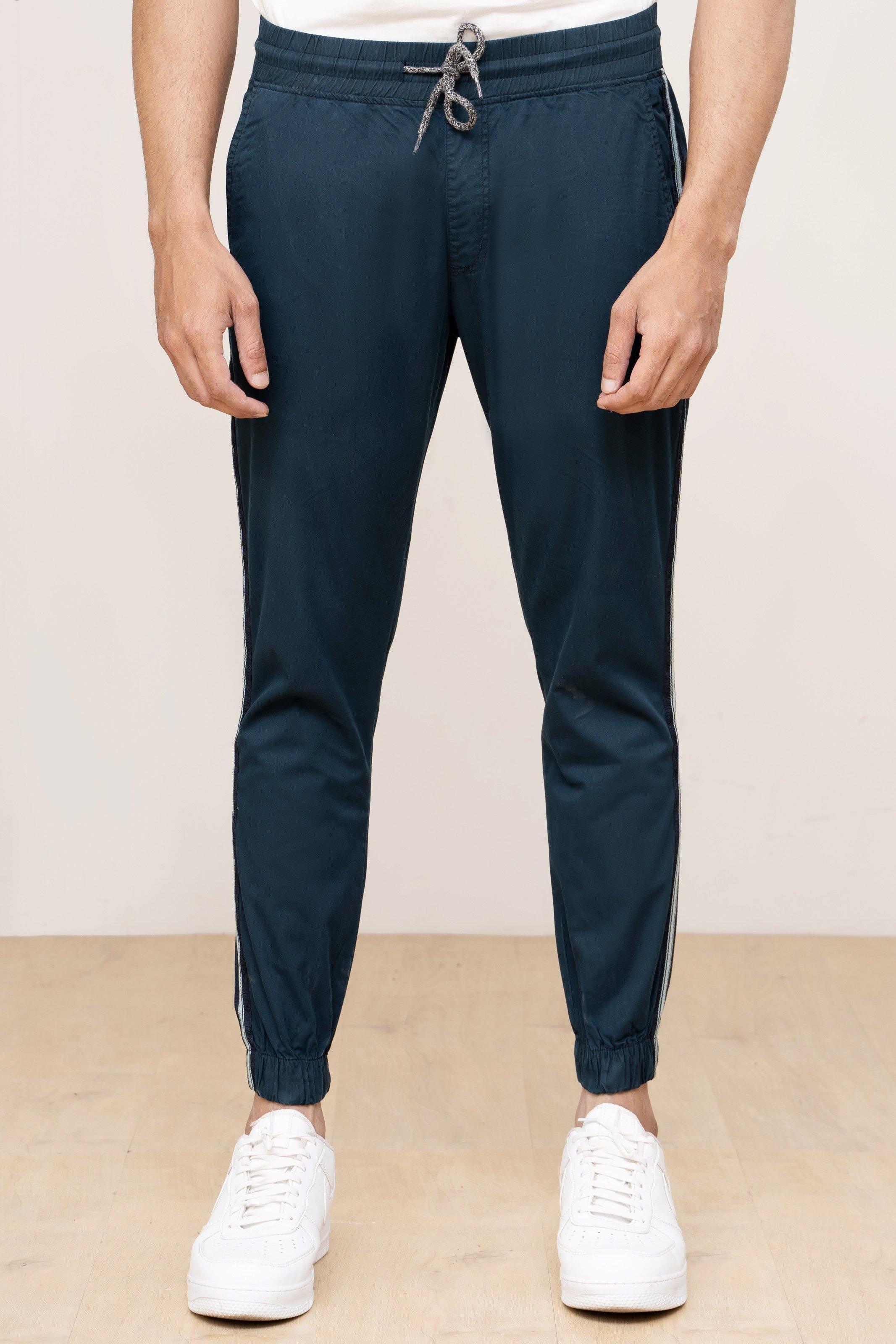 JOGGER TROUSER NAVY at Charcoal Clothing
