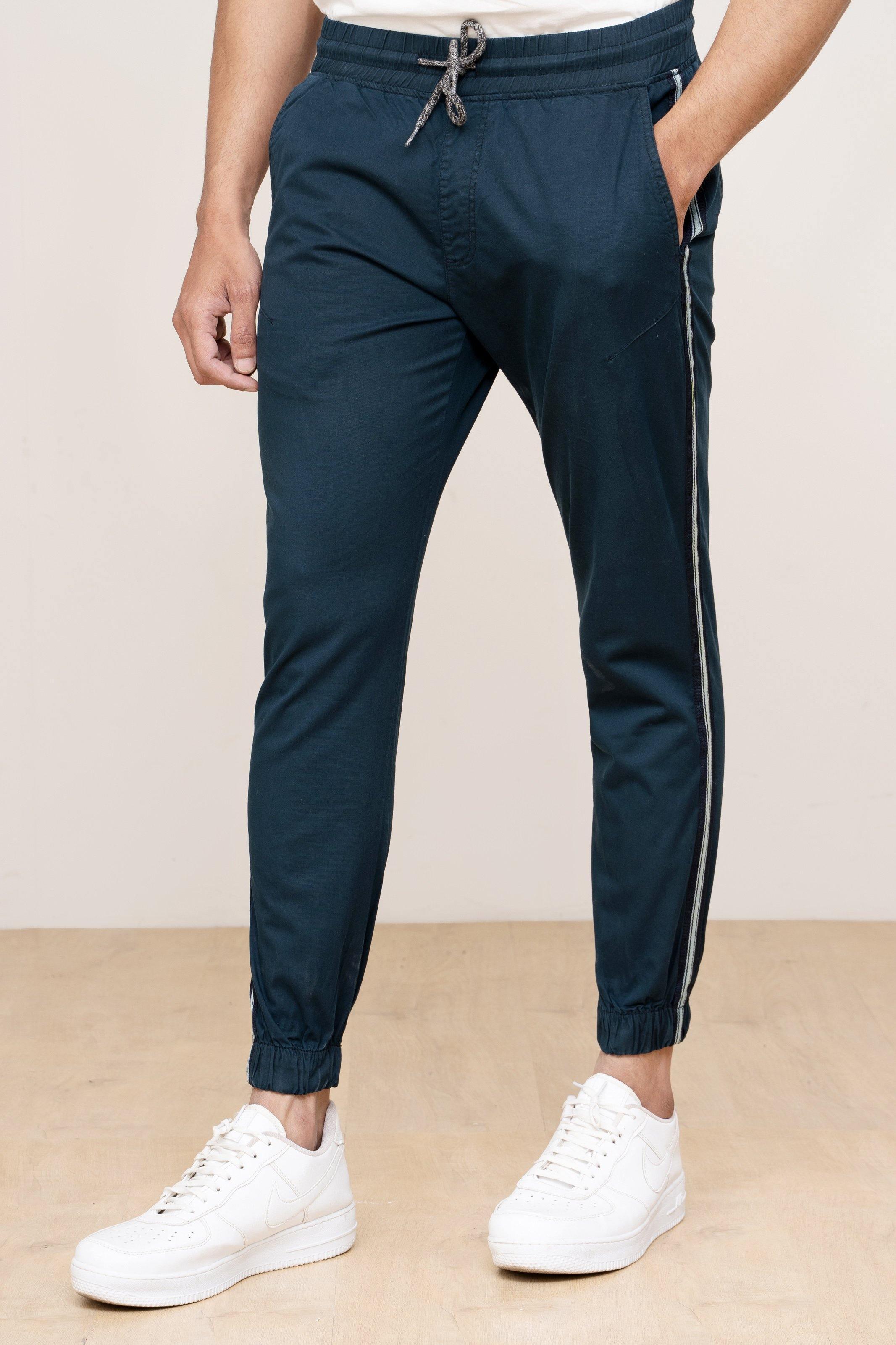 JOGGER TROUSER NAVY at Charcoal Clothing