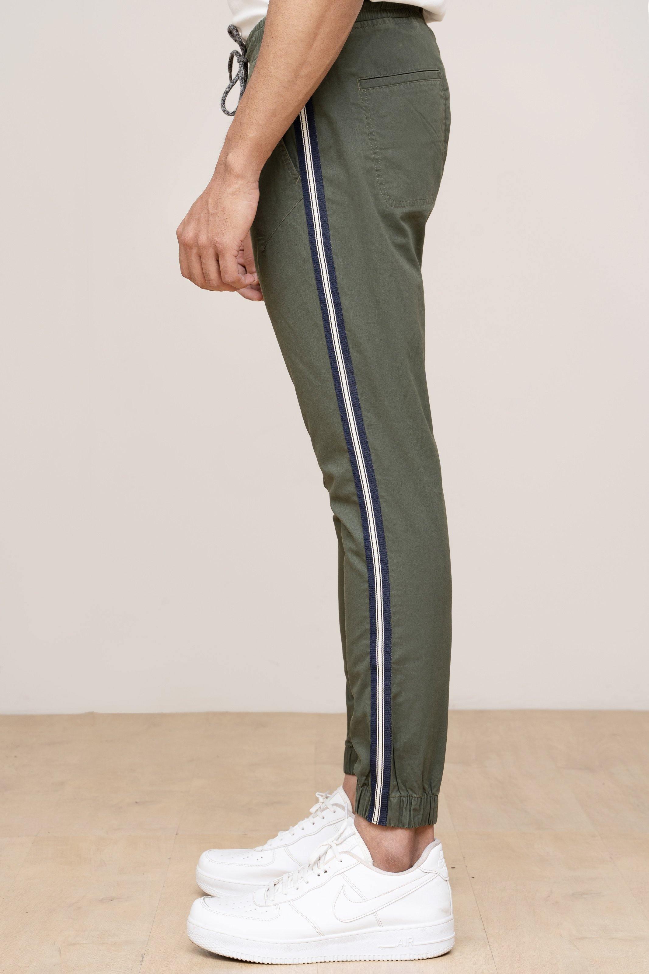 JOGGER TROUSER OLIVE at Charcoal Clothing
