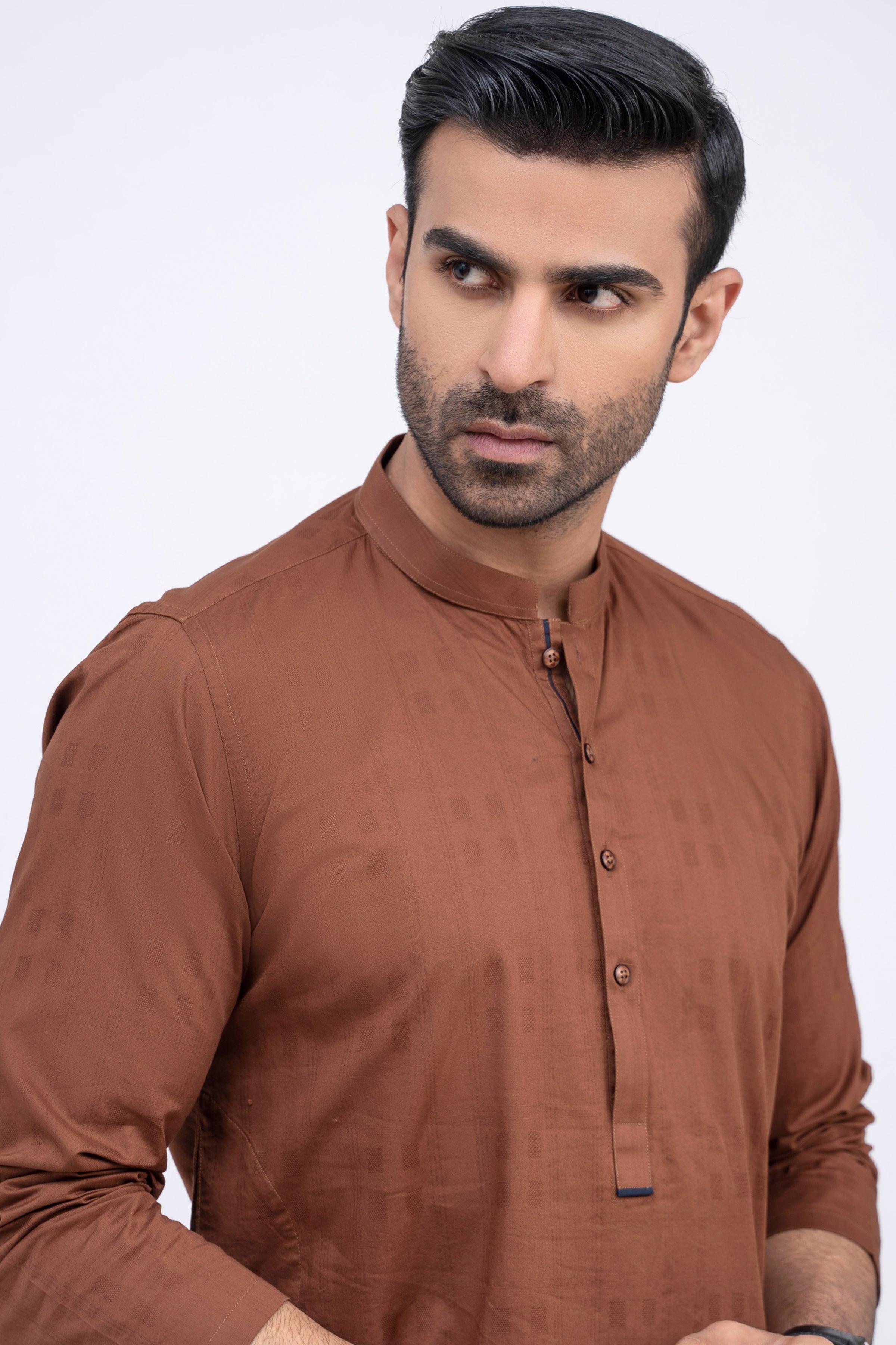 KURTA BROWN at Charcoal Clothing