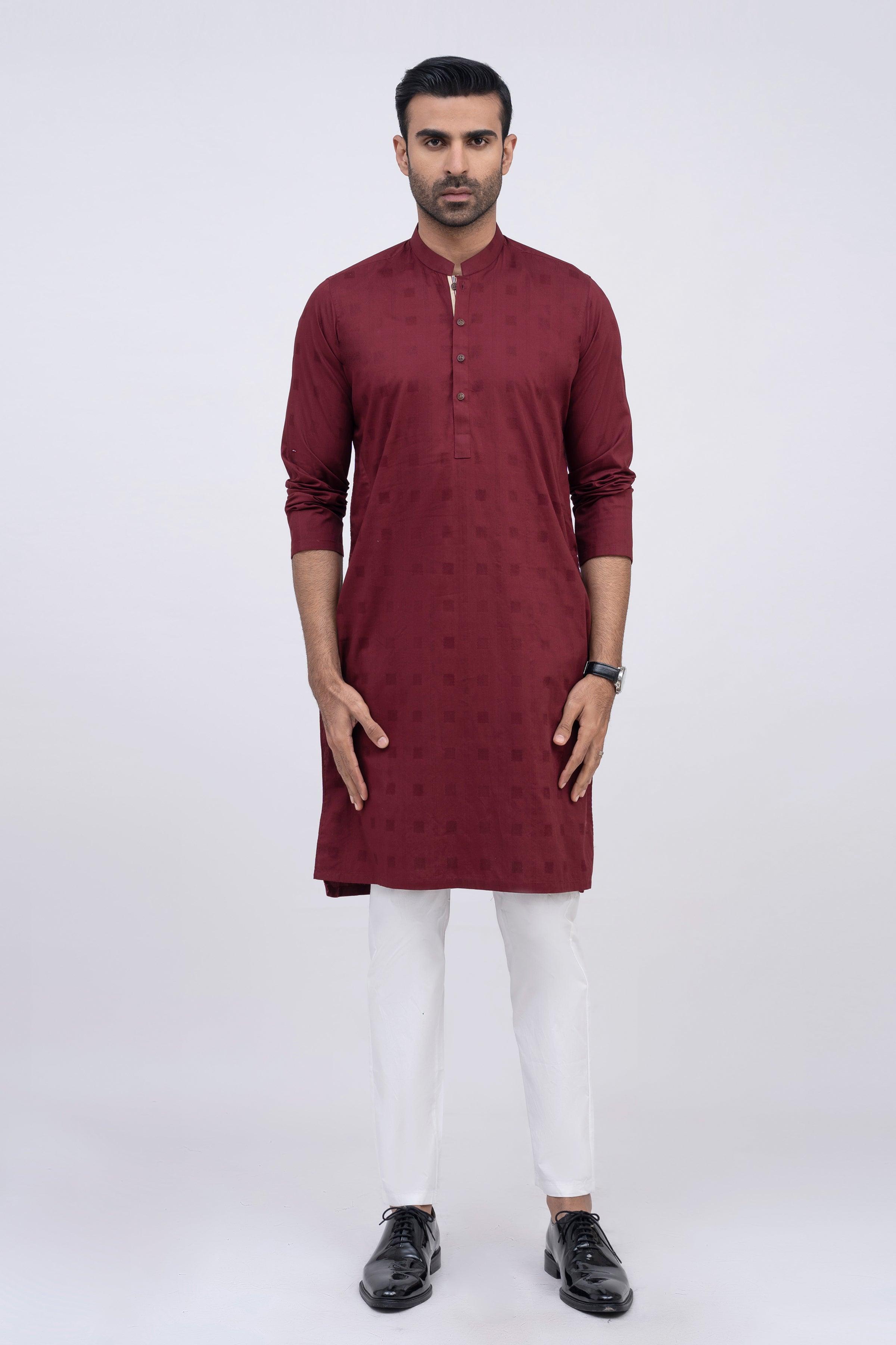 KURTA MAROON at Charcoal Clothing
