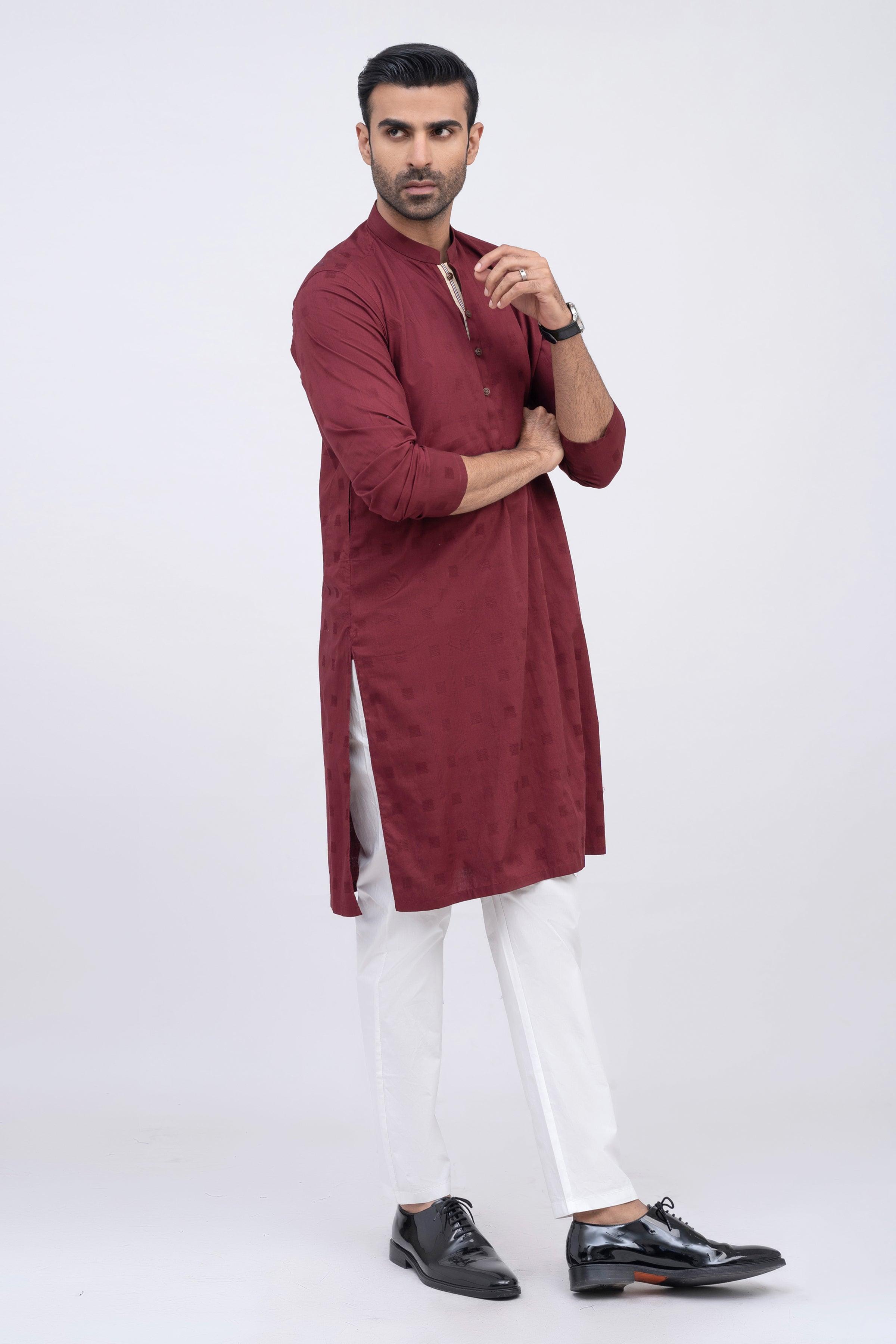 KURTA MAROON at Charcoal Clothing