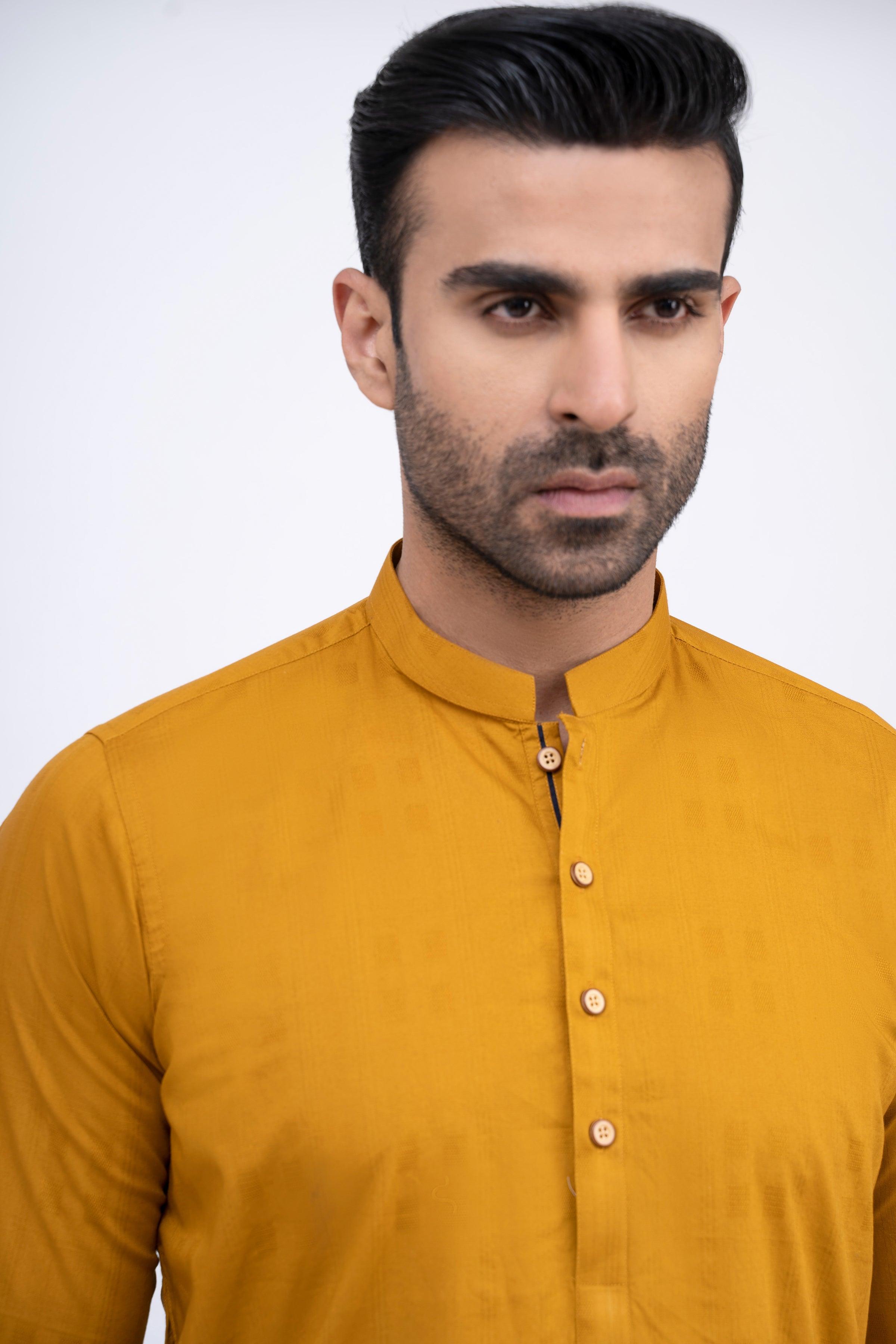 KURTA MUSTARD at Charcoal Clothing