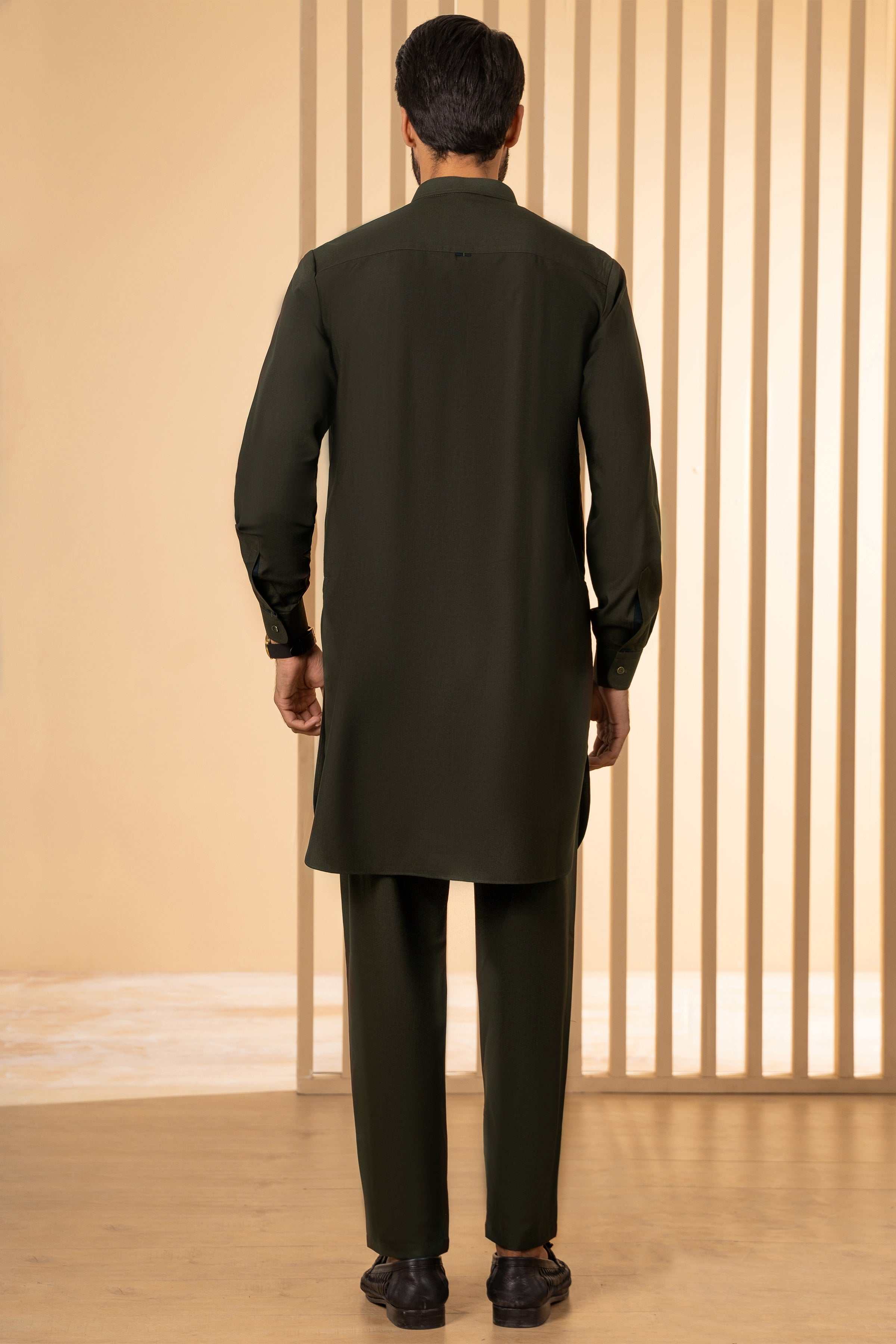 KURTA PAJAMA DARK OLIVE at Charcoal Clothing