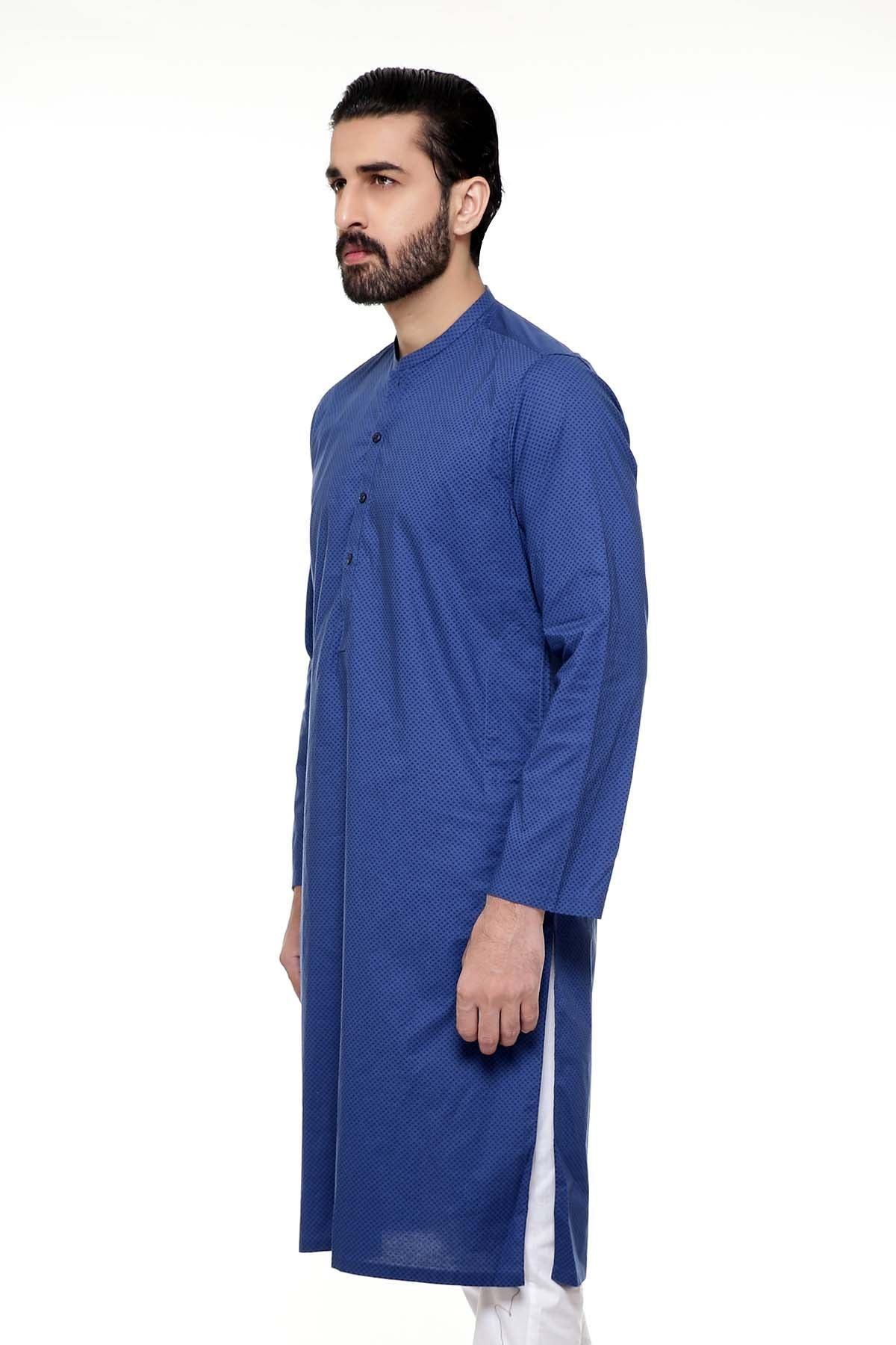 KURTA SMALL BAN COLLAR at Charcoal Clothing