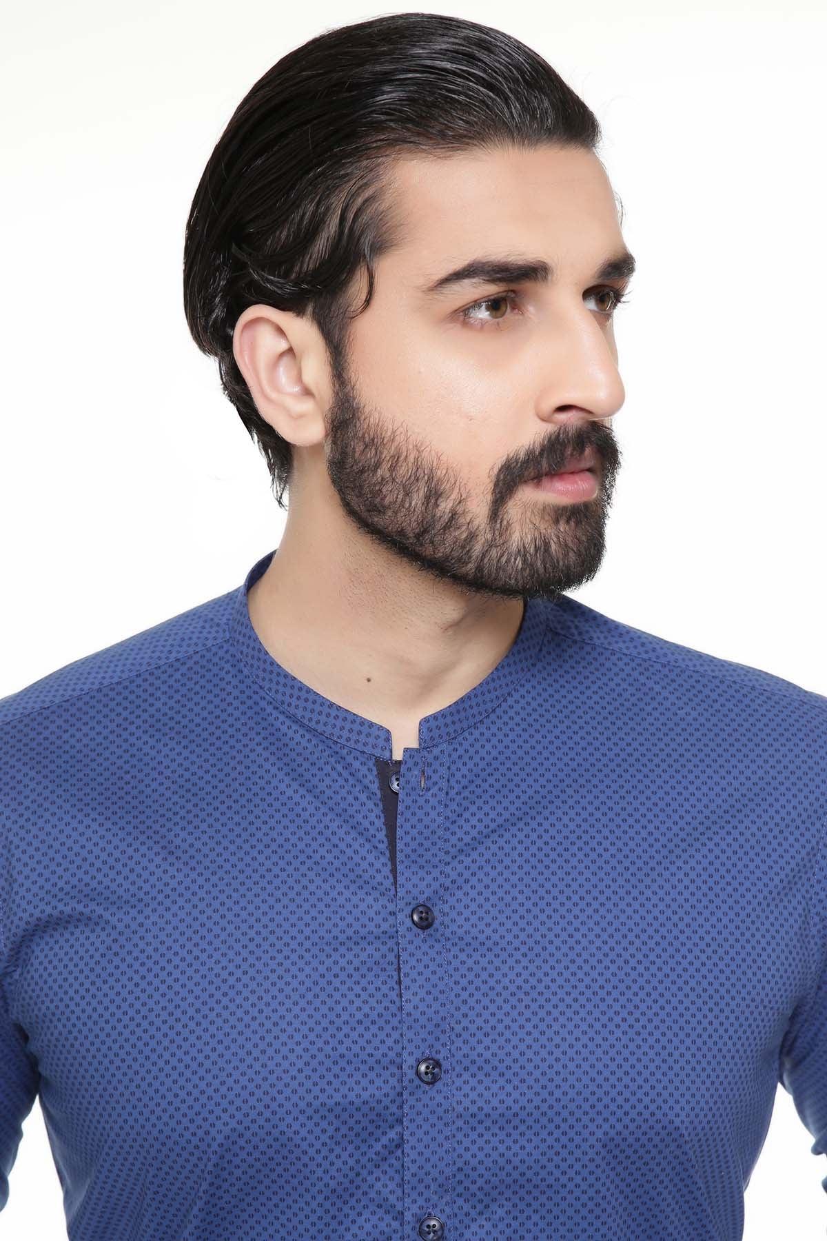 KURTA SMALL BAN COLLAR at Charcoal Clothing