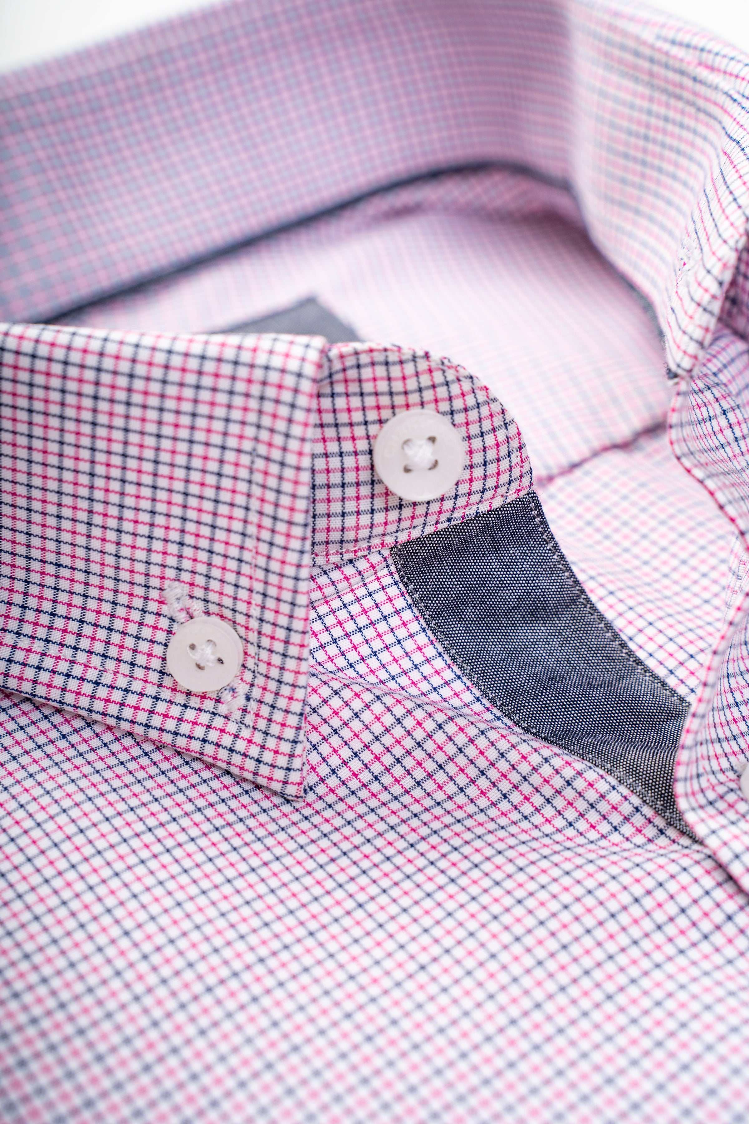 LIMITED EDITION SHIRTS PINK CHECK at Charcoal Clothing