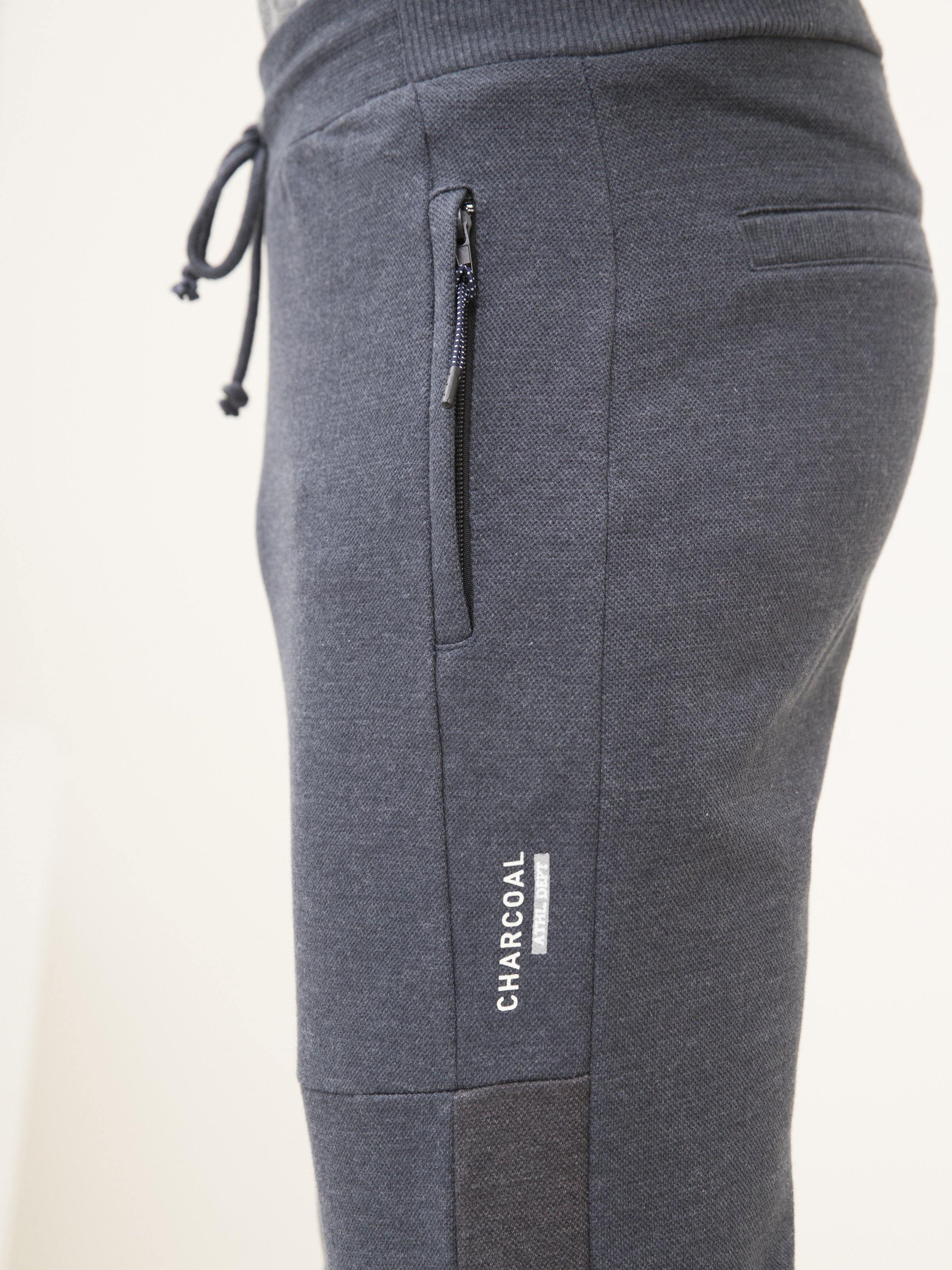 PIQUE FLEECE TROUSER DARK BLUE at Charcoal Clothing