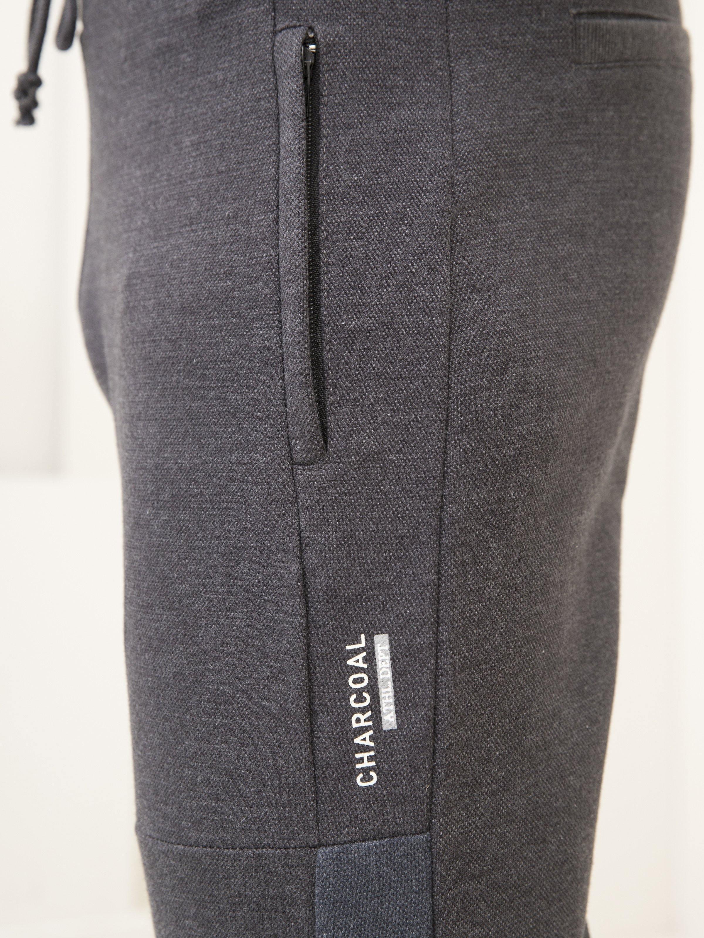 PIQUE FLEECE TROUSER DARK CHARCOAL at Charcoal Clothing