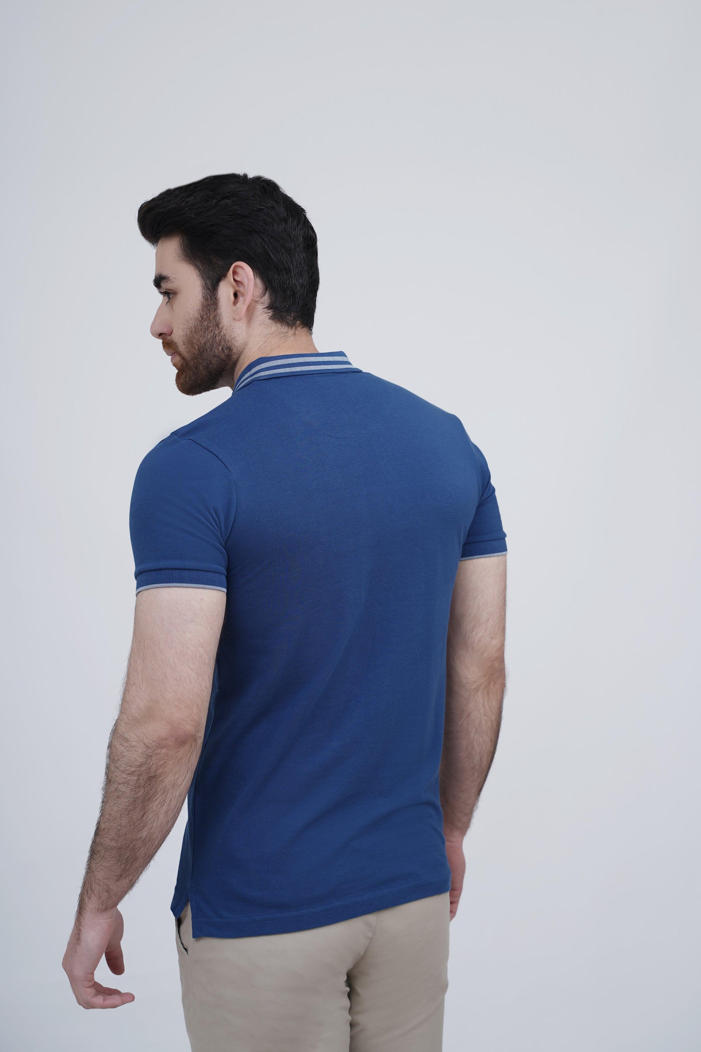 POLO SHIRT ROYAL BLUE at Charcoal Clothing