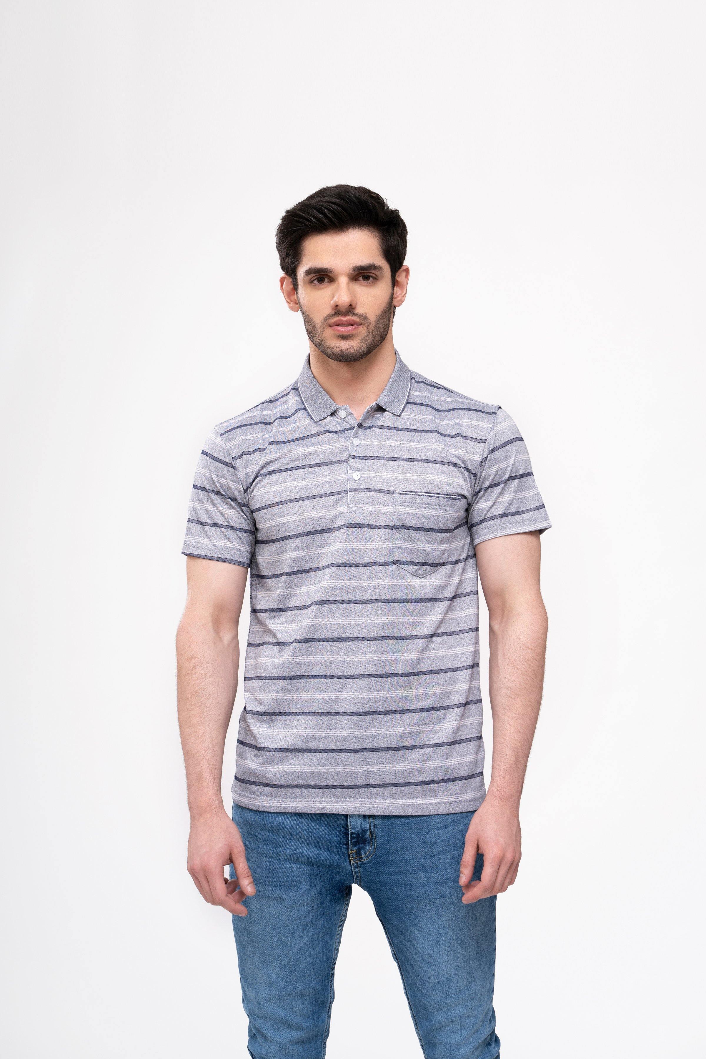 POLO SHIRT SKY BLUE at Charcoal Clothing