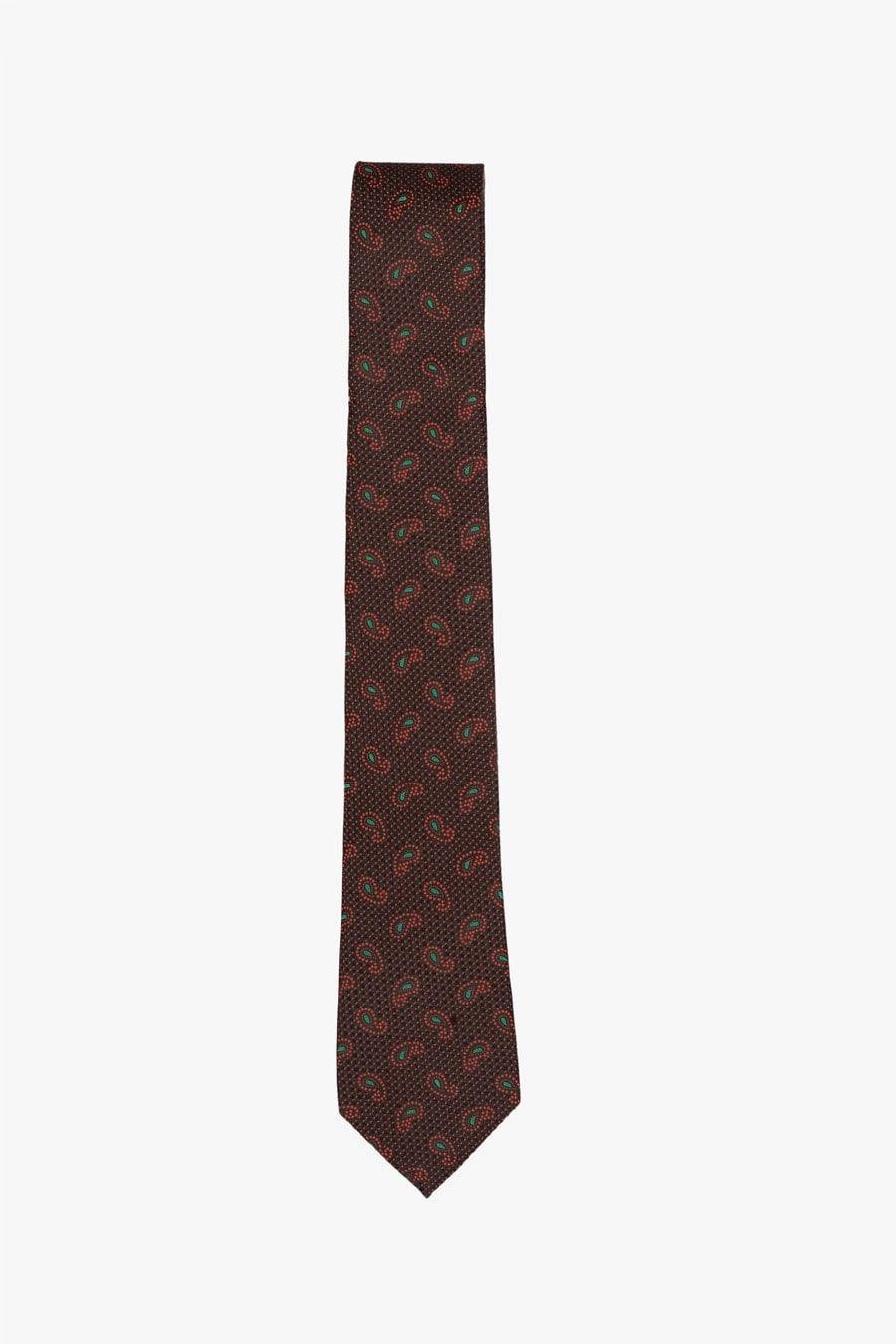 POLY SILK TIE 012 at Charcoal Clothing