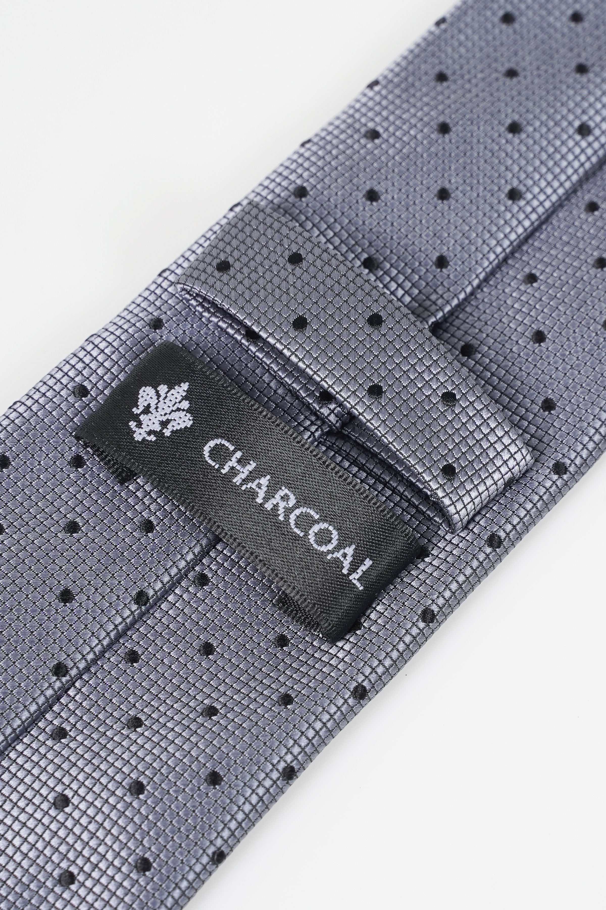 POLY SILK TIE at Charcoal Clothing