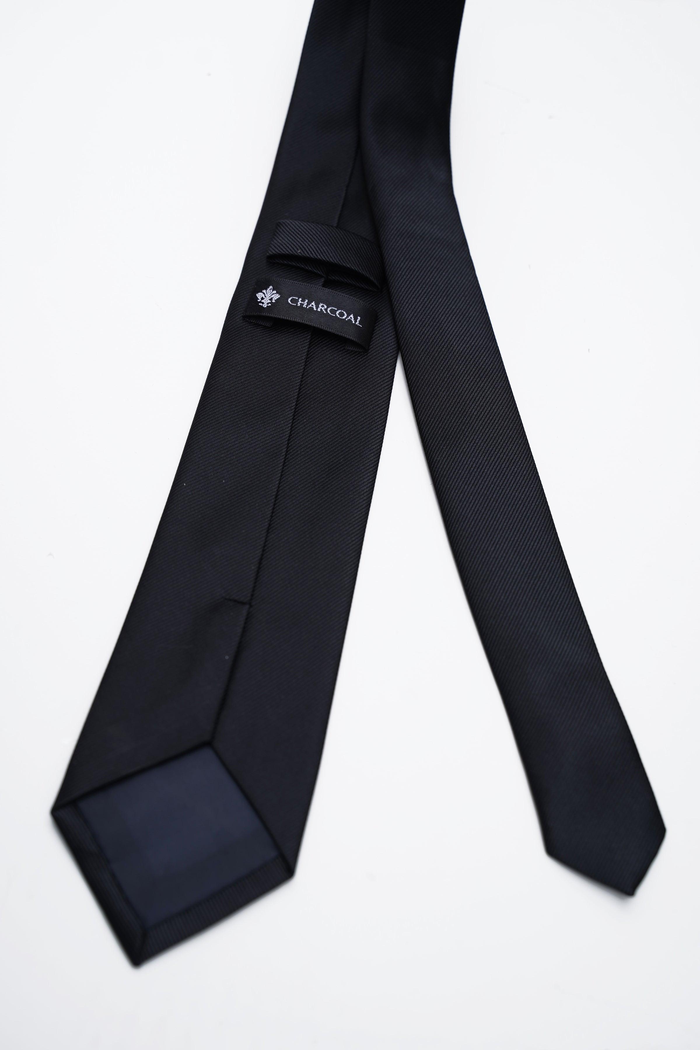 POLY SILK TIE at Charcoal Clothing