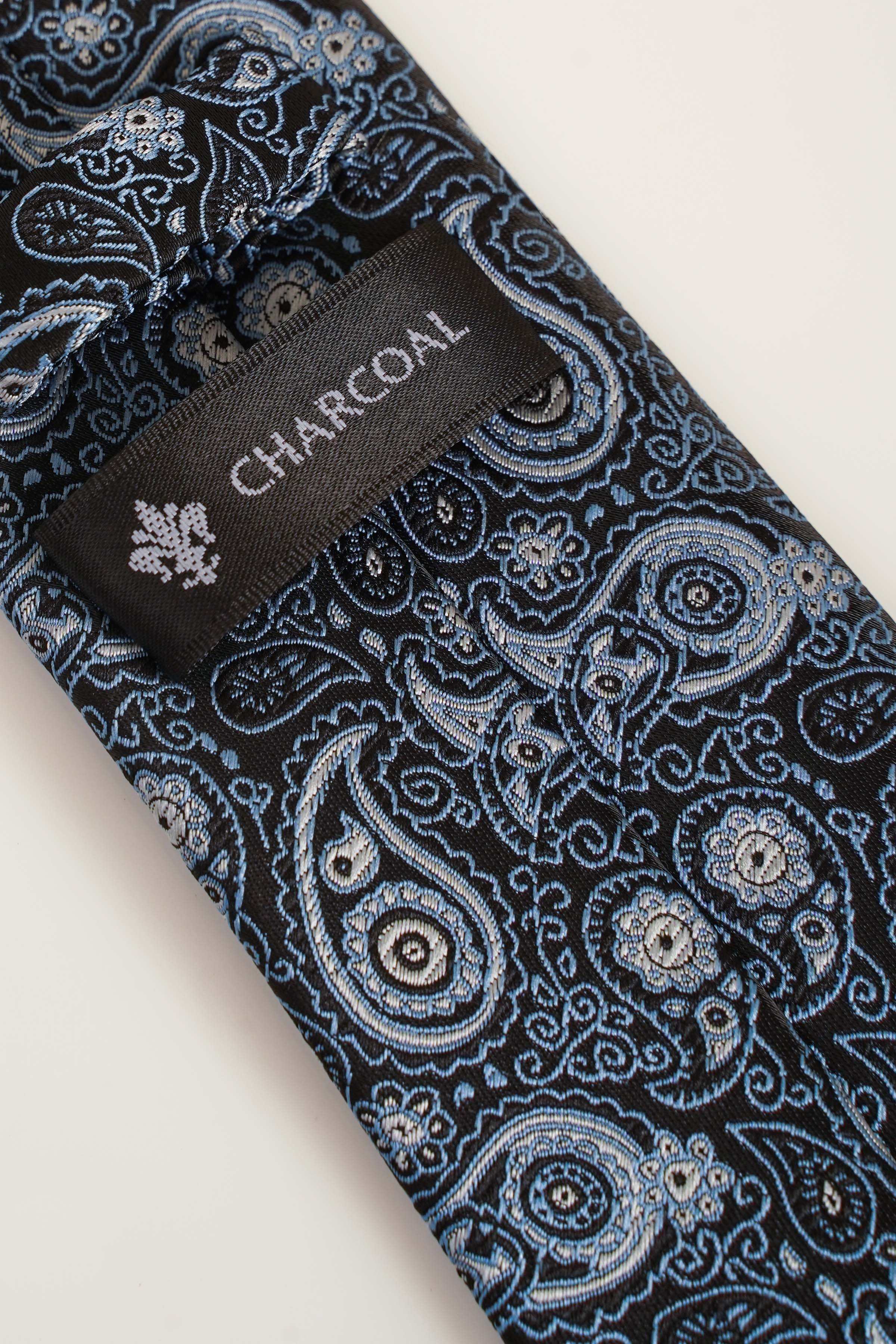 POLY SILK TIE at Charcoal Clothing