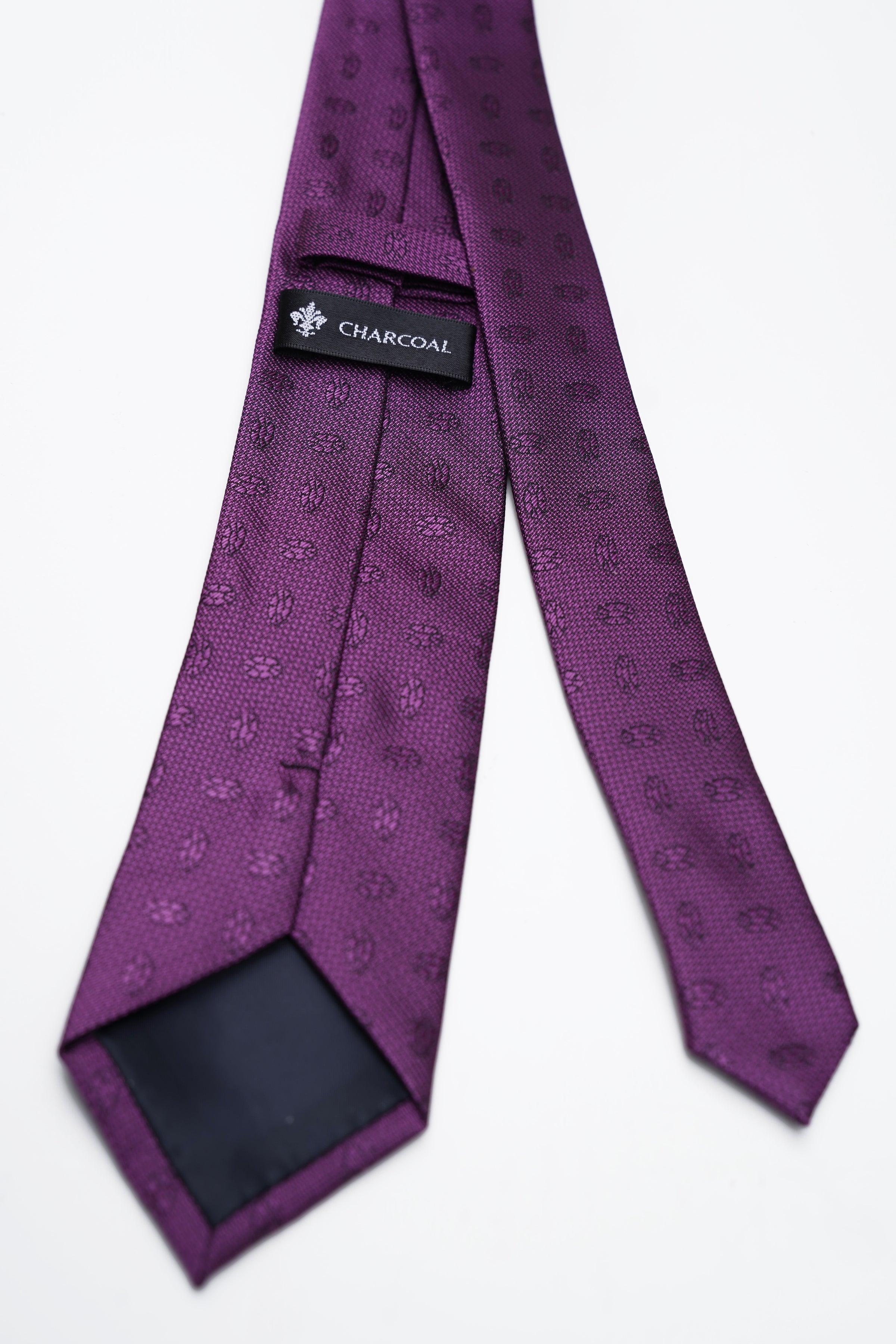 POLY SILK TIE at Charcoal Clothing