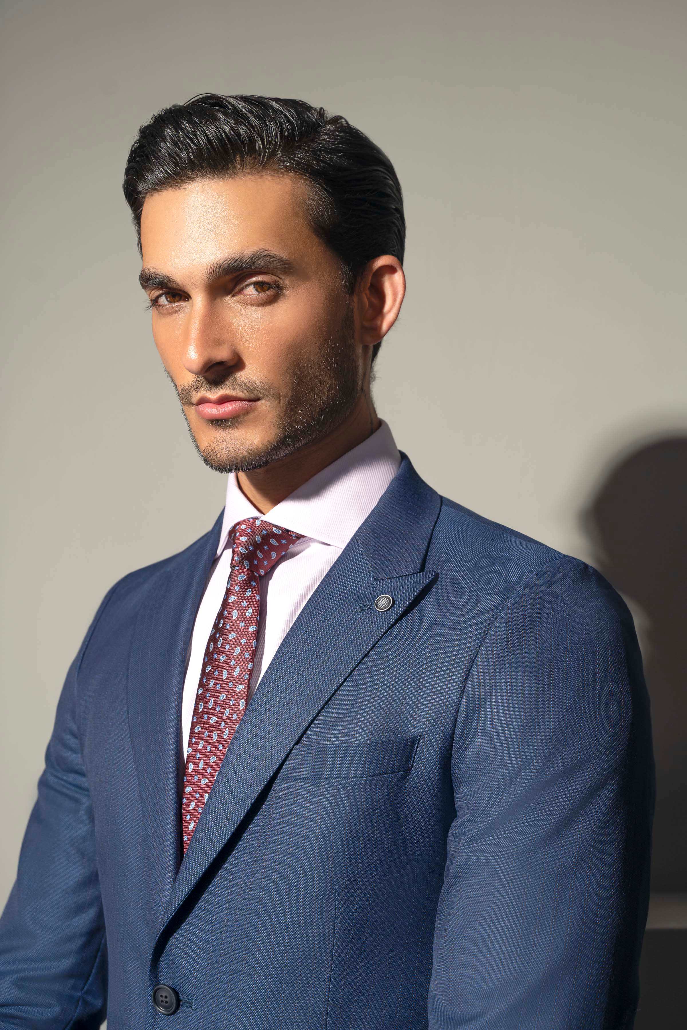 PREMIUM 2 PIECE SUIT BLUE SELF at Charcoal Clothing