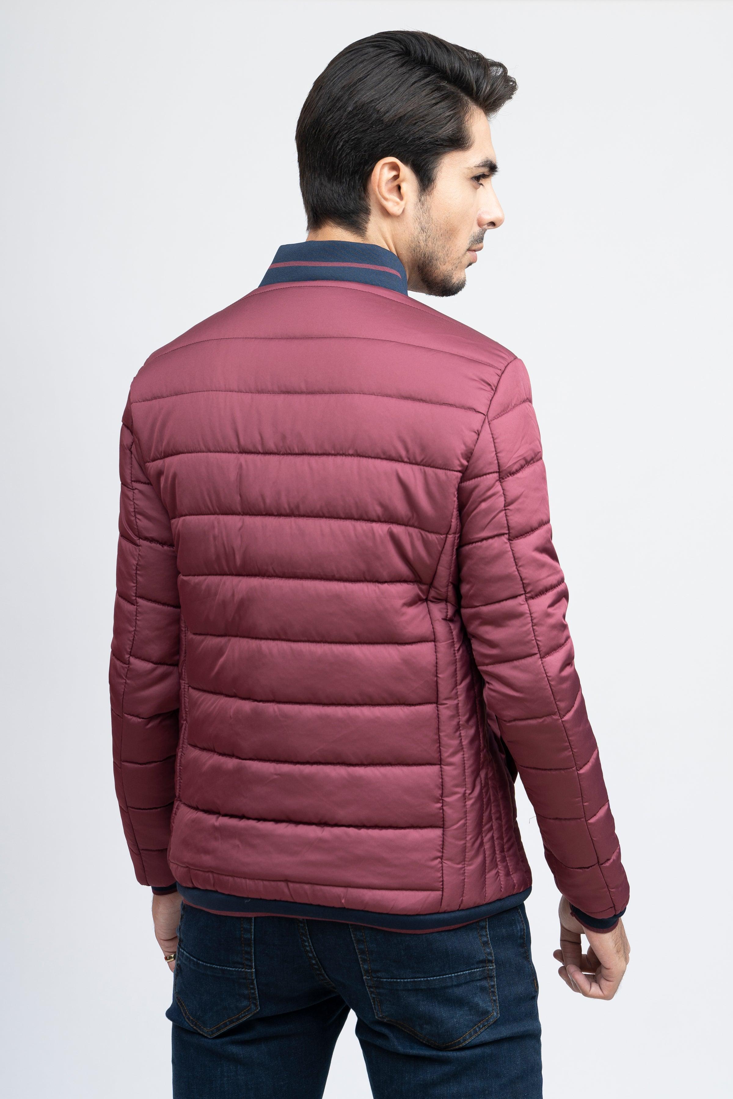 PUFFER JACKET F/S MAROON at Charcoal Clothing