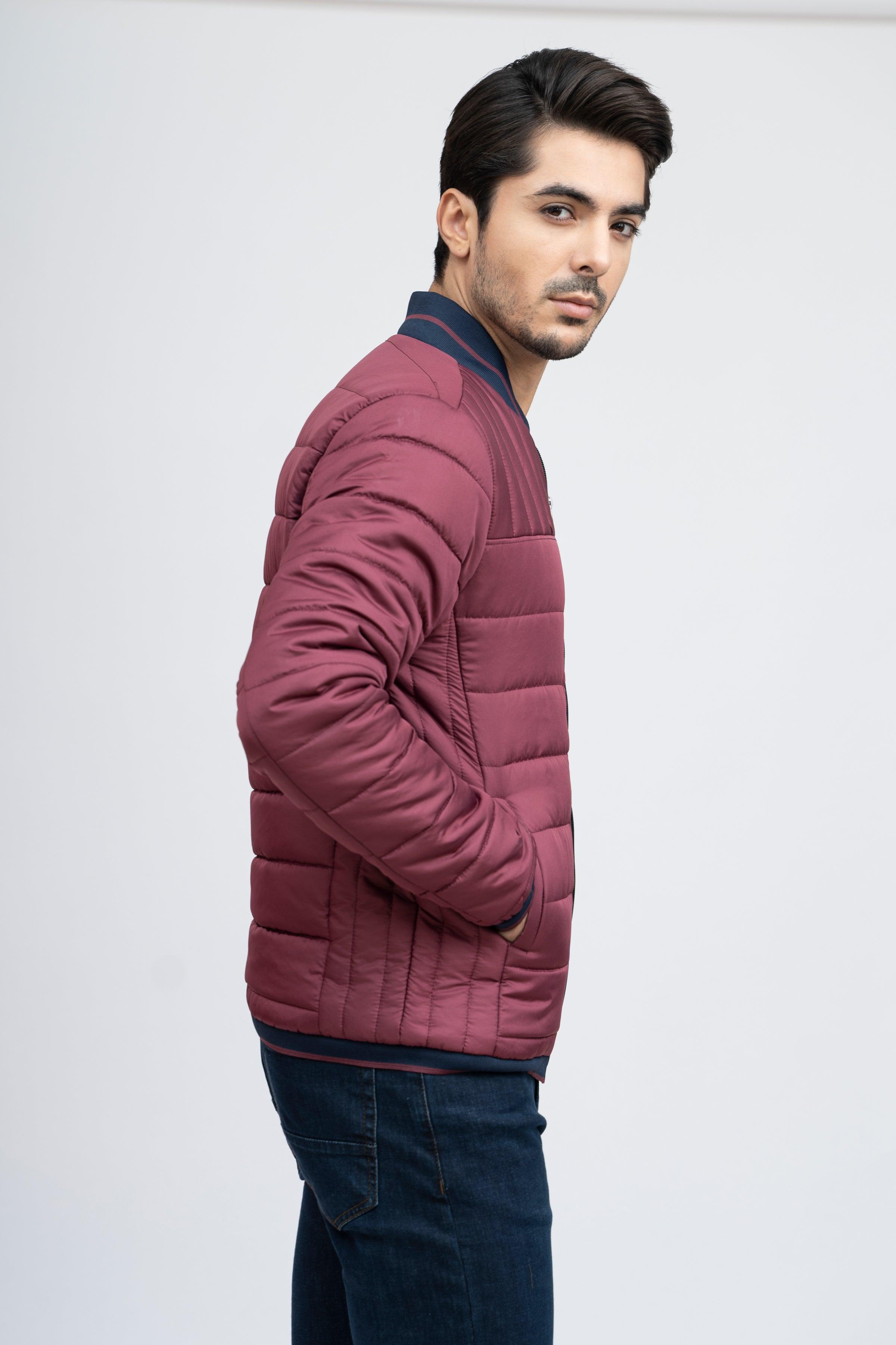PUFFER JACKET F/S MAROON at Charcoal Clothing