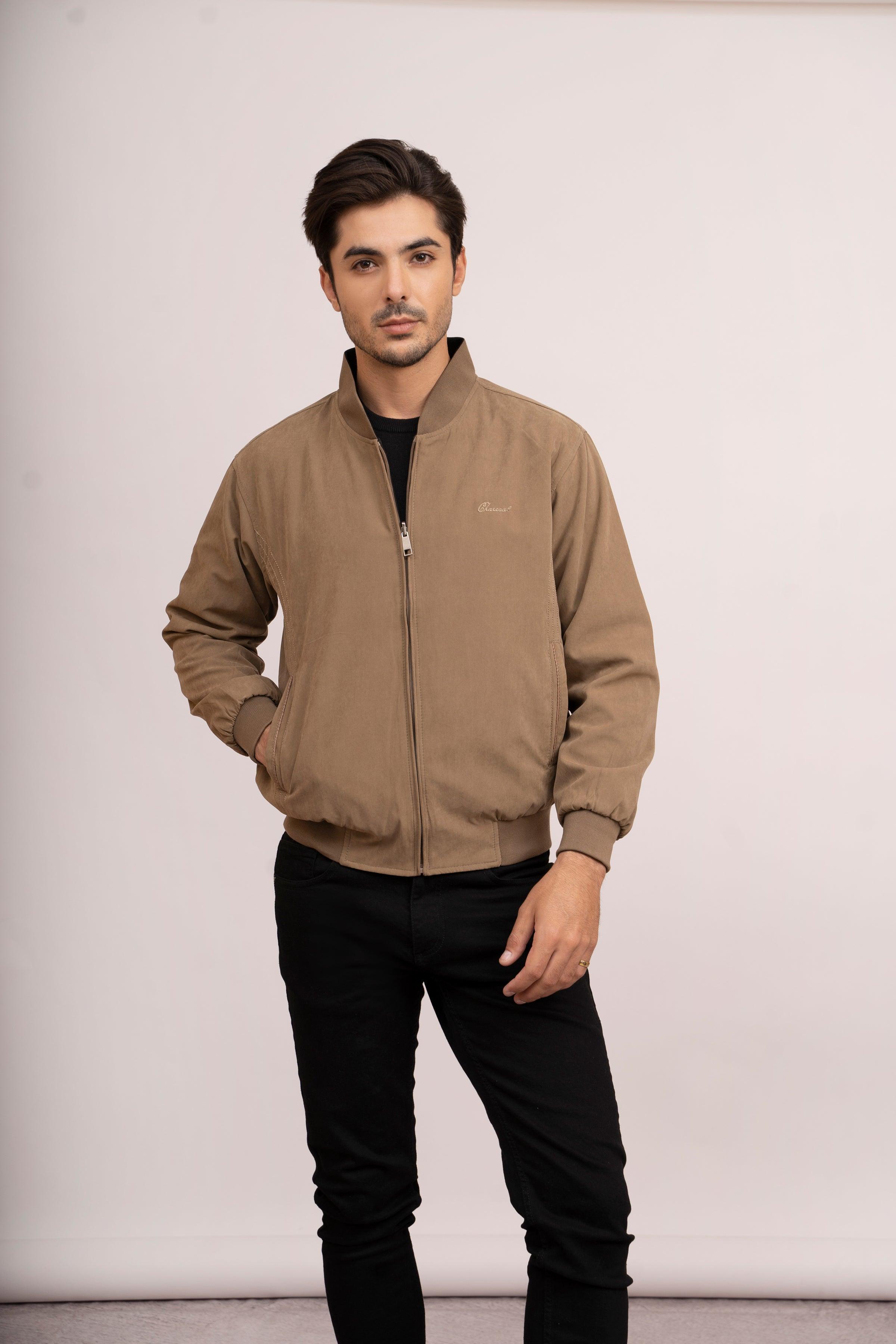 REVERSIBLE JACKET F/S BROWN BLACK at Charcoal Clothing