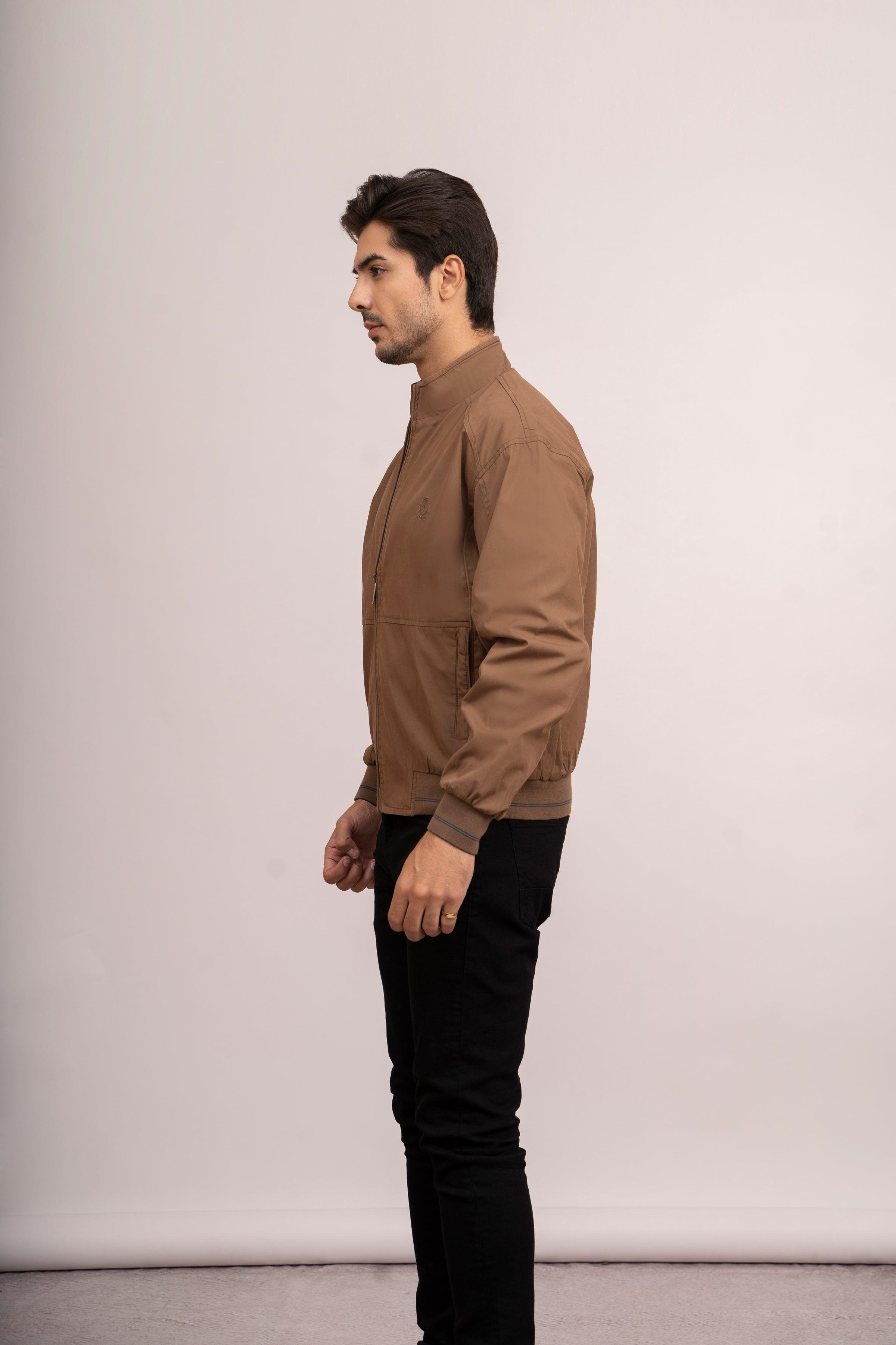 REVESIBLE JACKET F/S BROWN NAVY at Charcoal Clothing