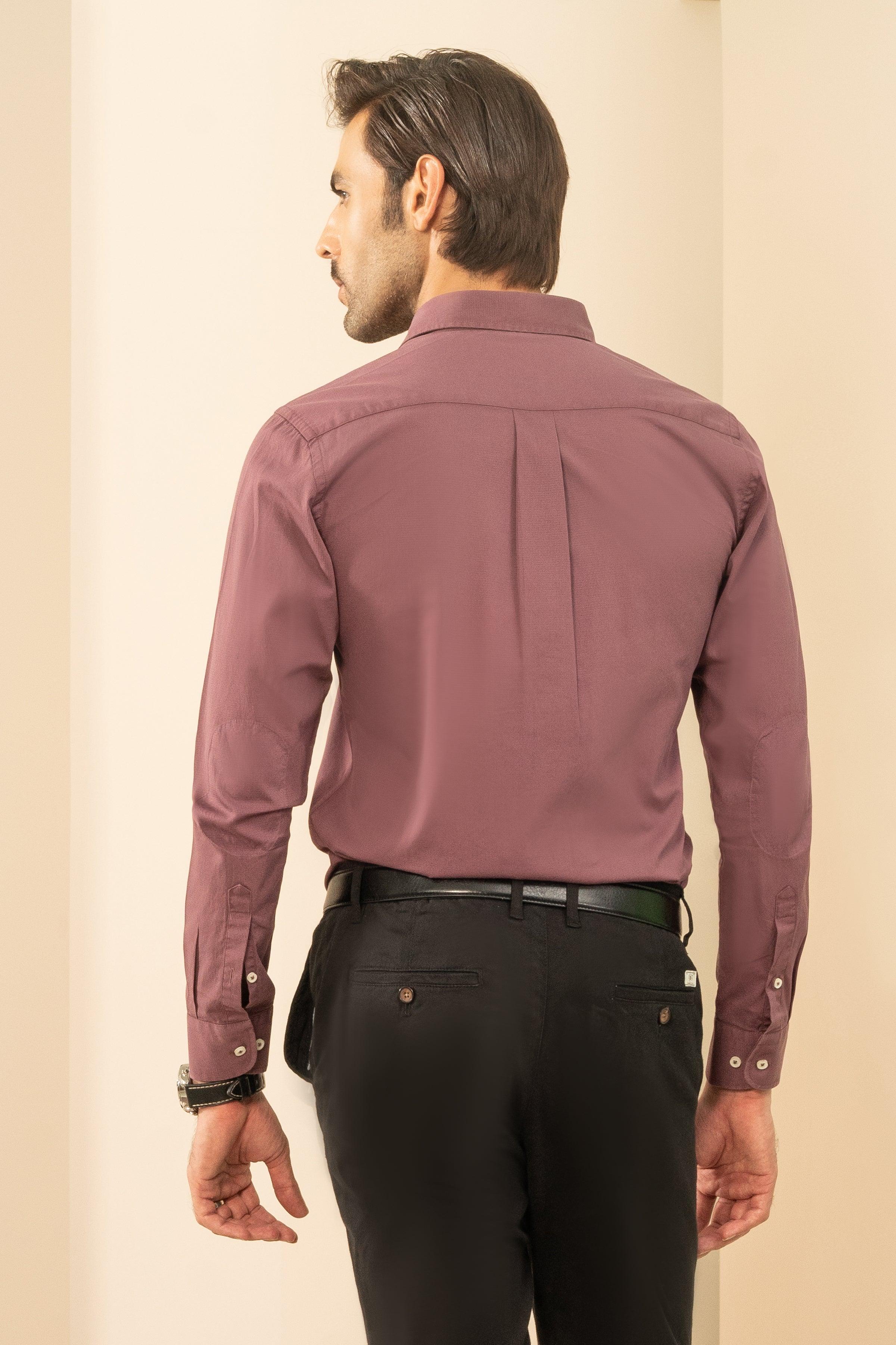 SEMI CASUAL SHIRT LIGHT PLUM at Charcoal Clothing