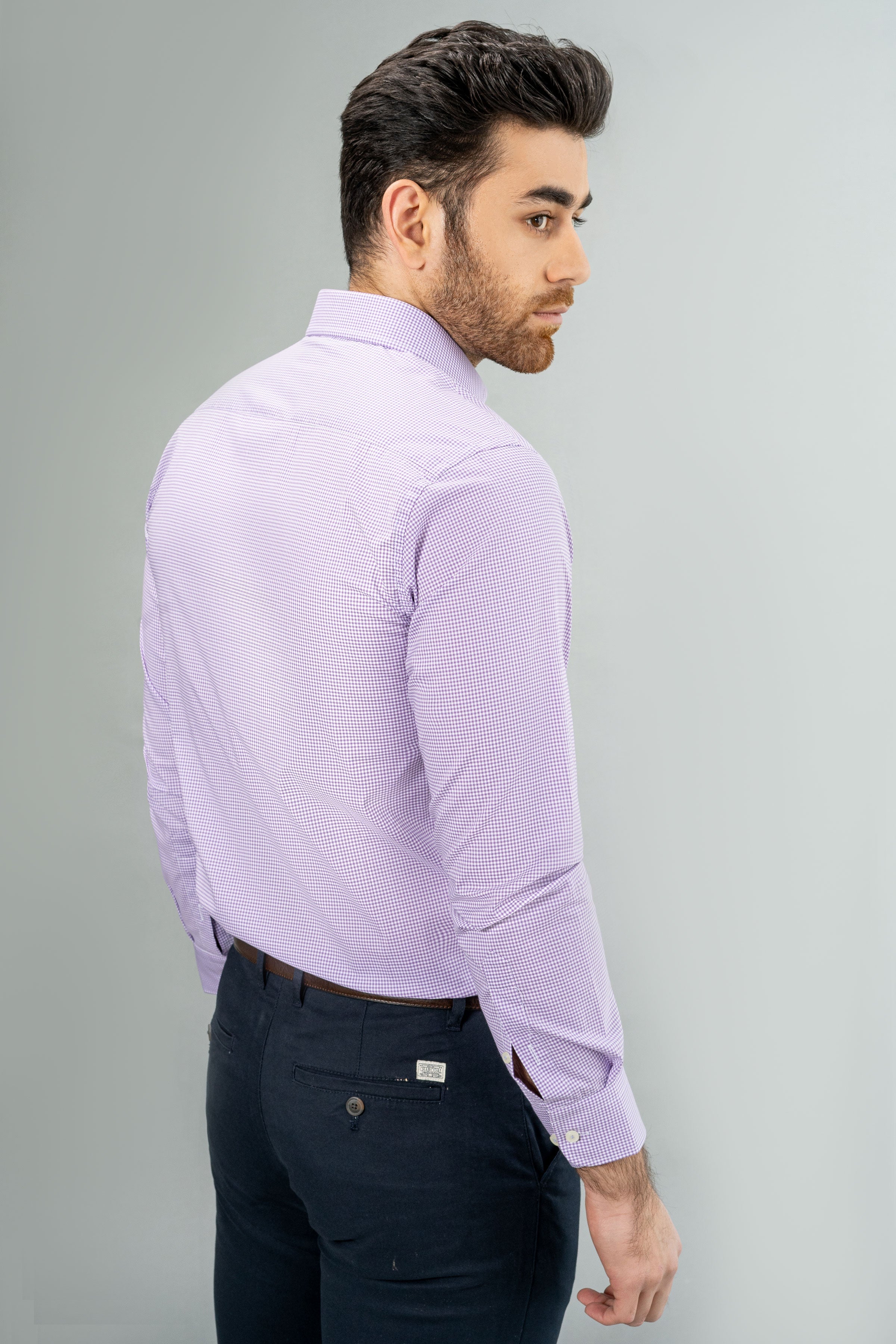 SEMI FORMAL PURPLE WHITE at Charcoal Clothing
