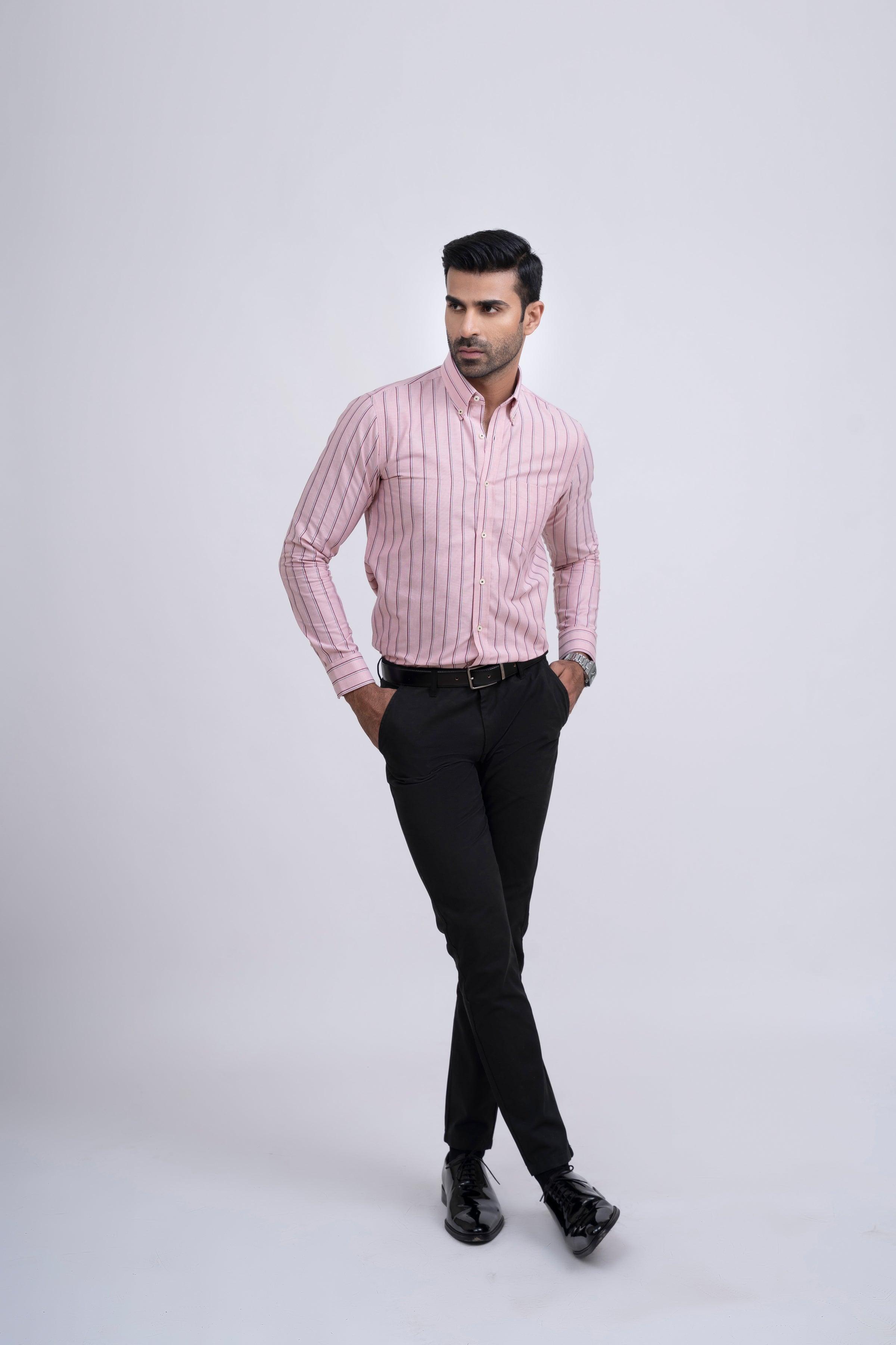 SEMI FORMAL SHIRT RED WINE at Charcoal Clothing