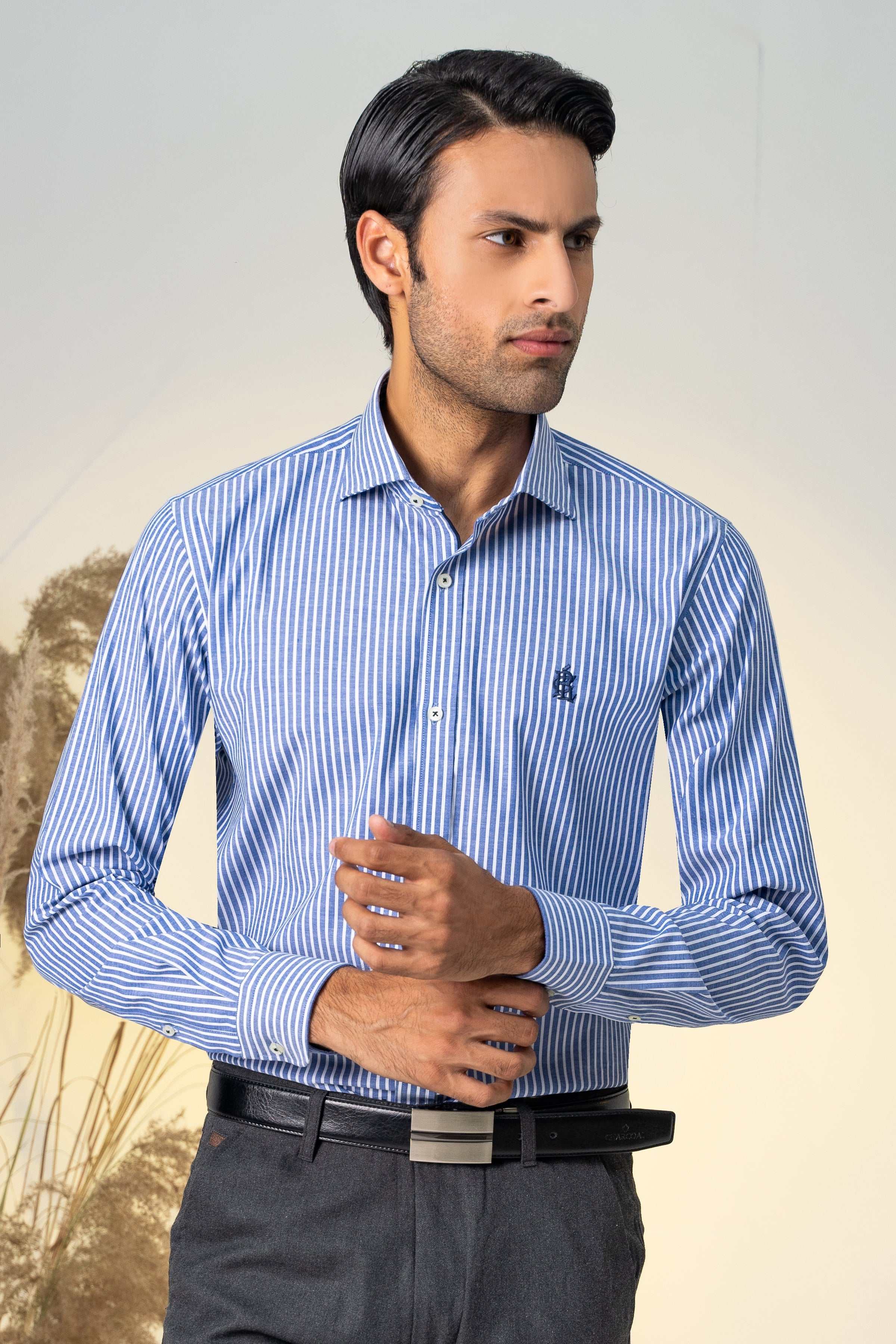 SEMI FORMAL SKY WHITE LINE at Charcoal Clothing