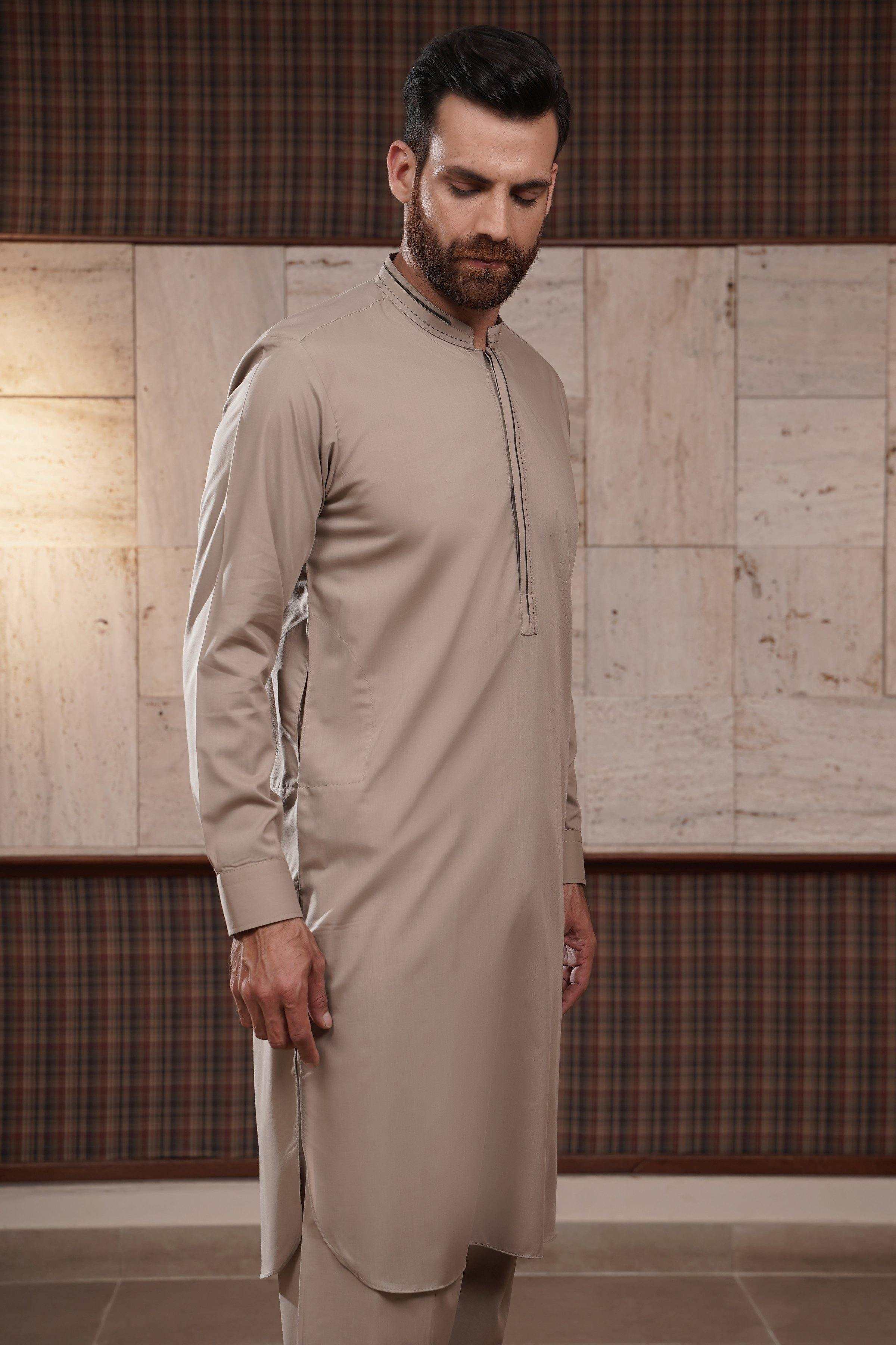 SHALWAR KAMEEZ BEIGE at Charcoal Clothing