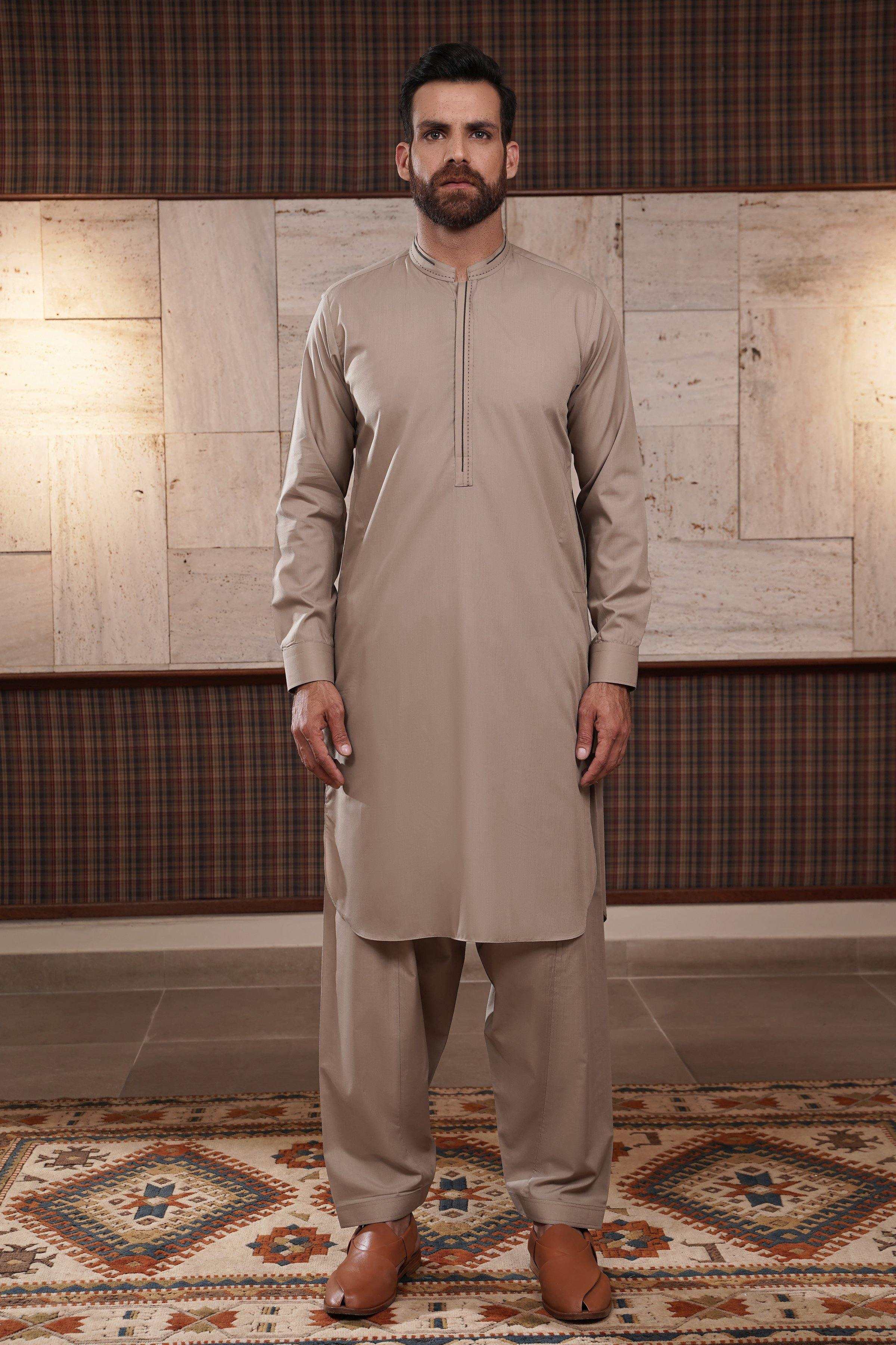 SHALWAR KAMEEZ BEIGE at Charcoal Clothing