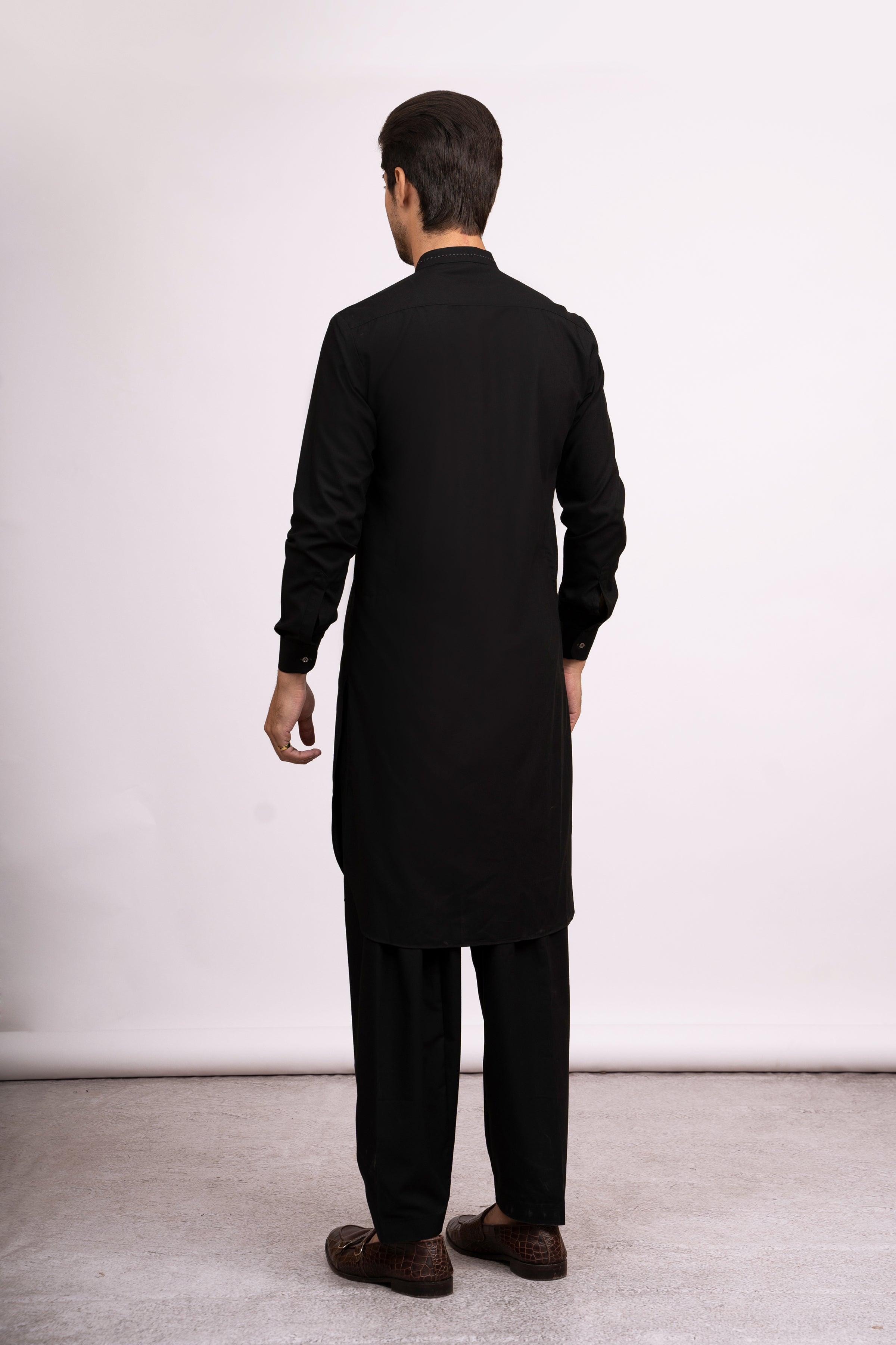 SHALWAR KAMEEZ BLACK at Charcoal Clothing