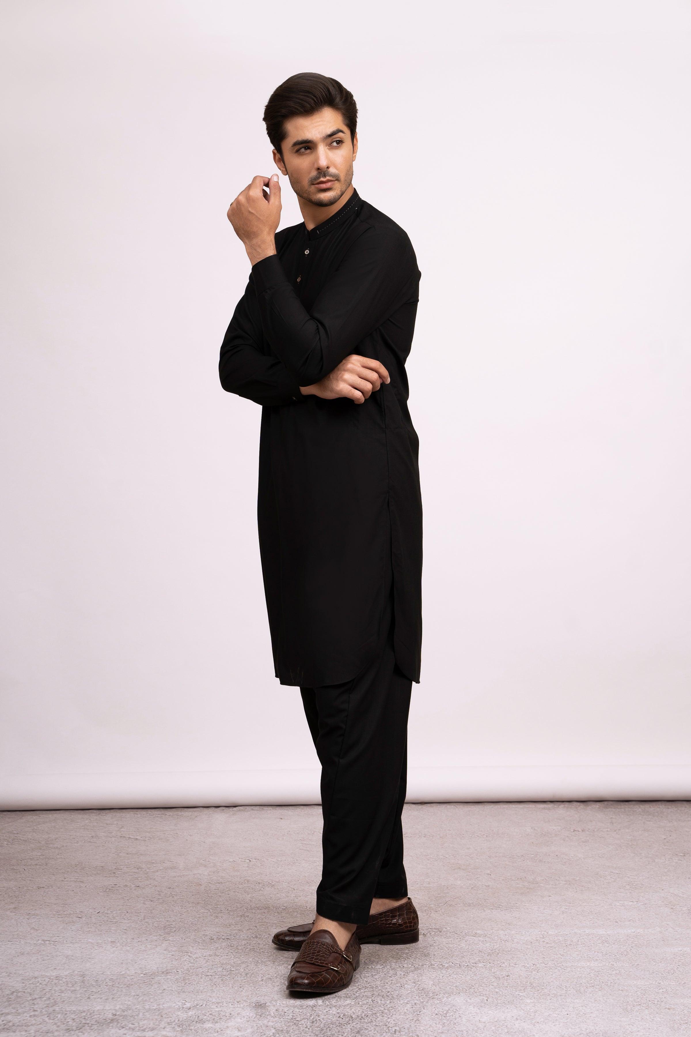 SHALWAR KAMEEZ BLACK at Charcoal Clothing