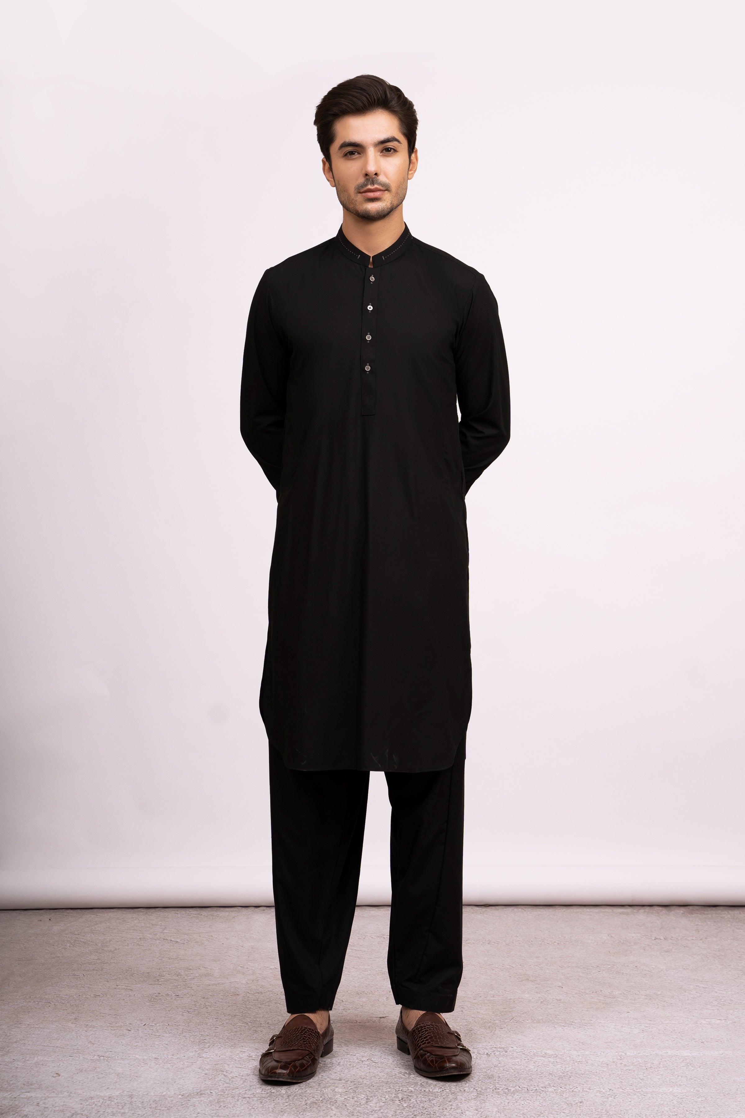 SHALWAR KAMEEZ BLACK at Charcoal Clothing