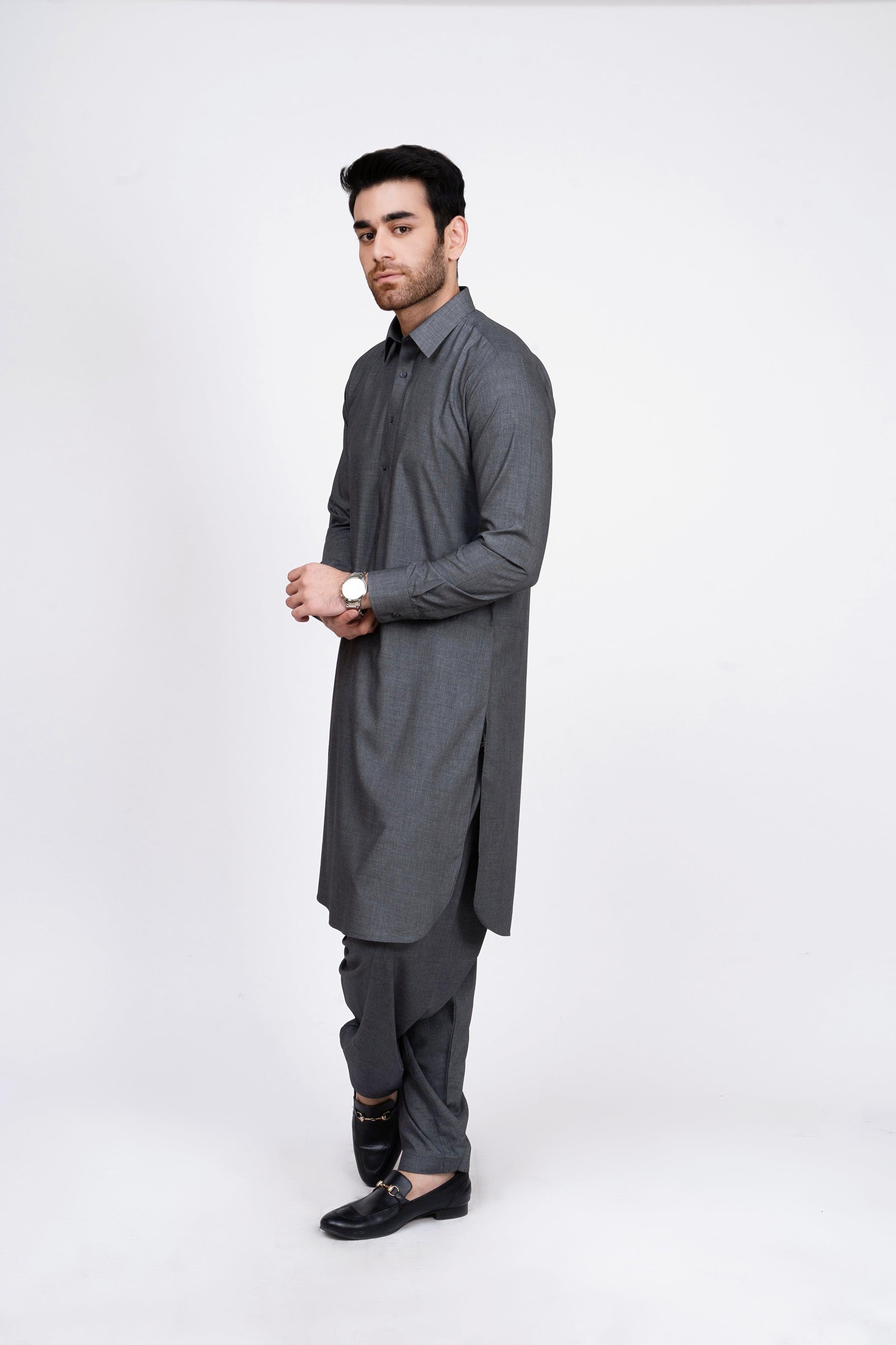 SHALWAR KAMEEZ CHARCOAL GREY at Charcoal Clothing