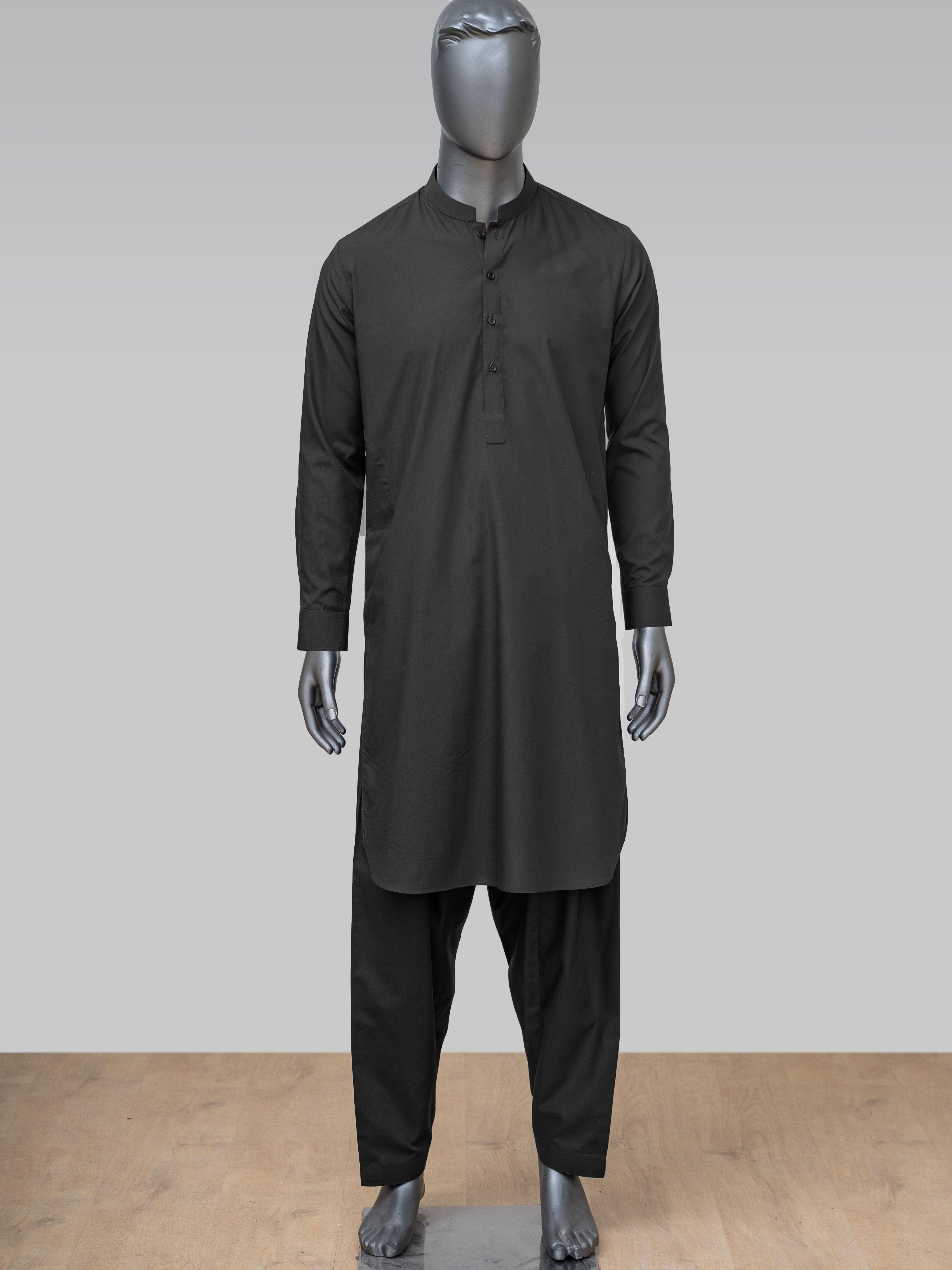 SHALWAR KAMEEZ DARK GREY at Charcoal Clothing