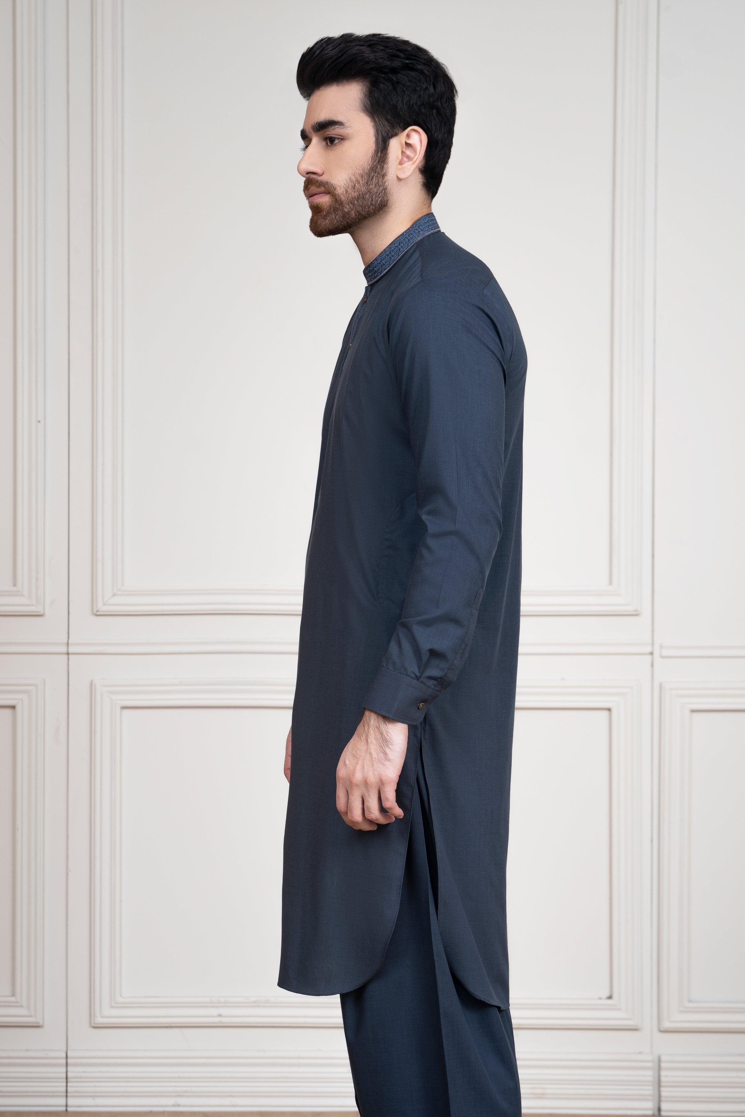 SHALWAR KAMEEZ DARK GREY at Charcoal Clothing