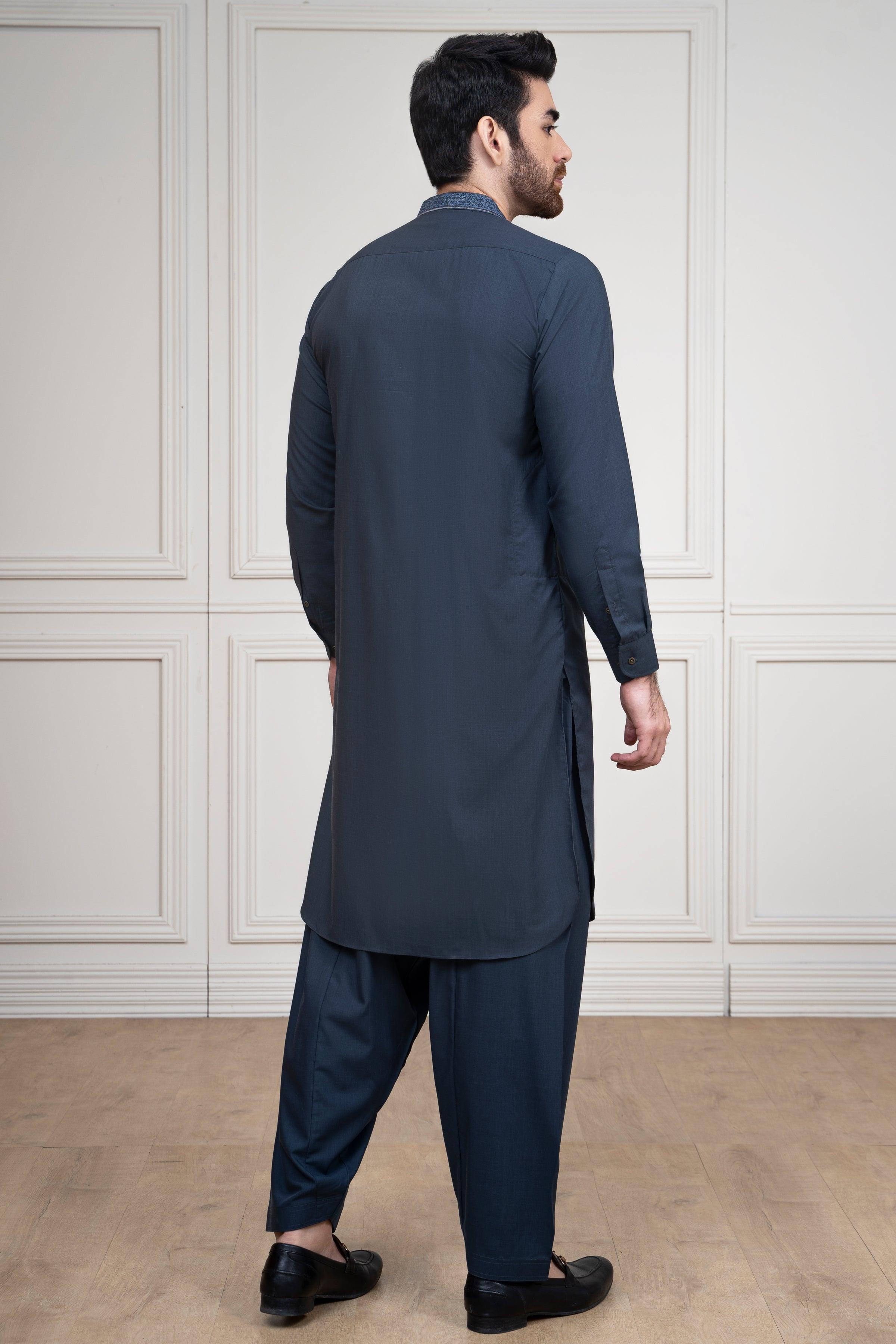 SHALWAR KAMEEZ DARK GREY at Charcoal Clothing