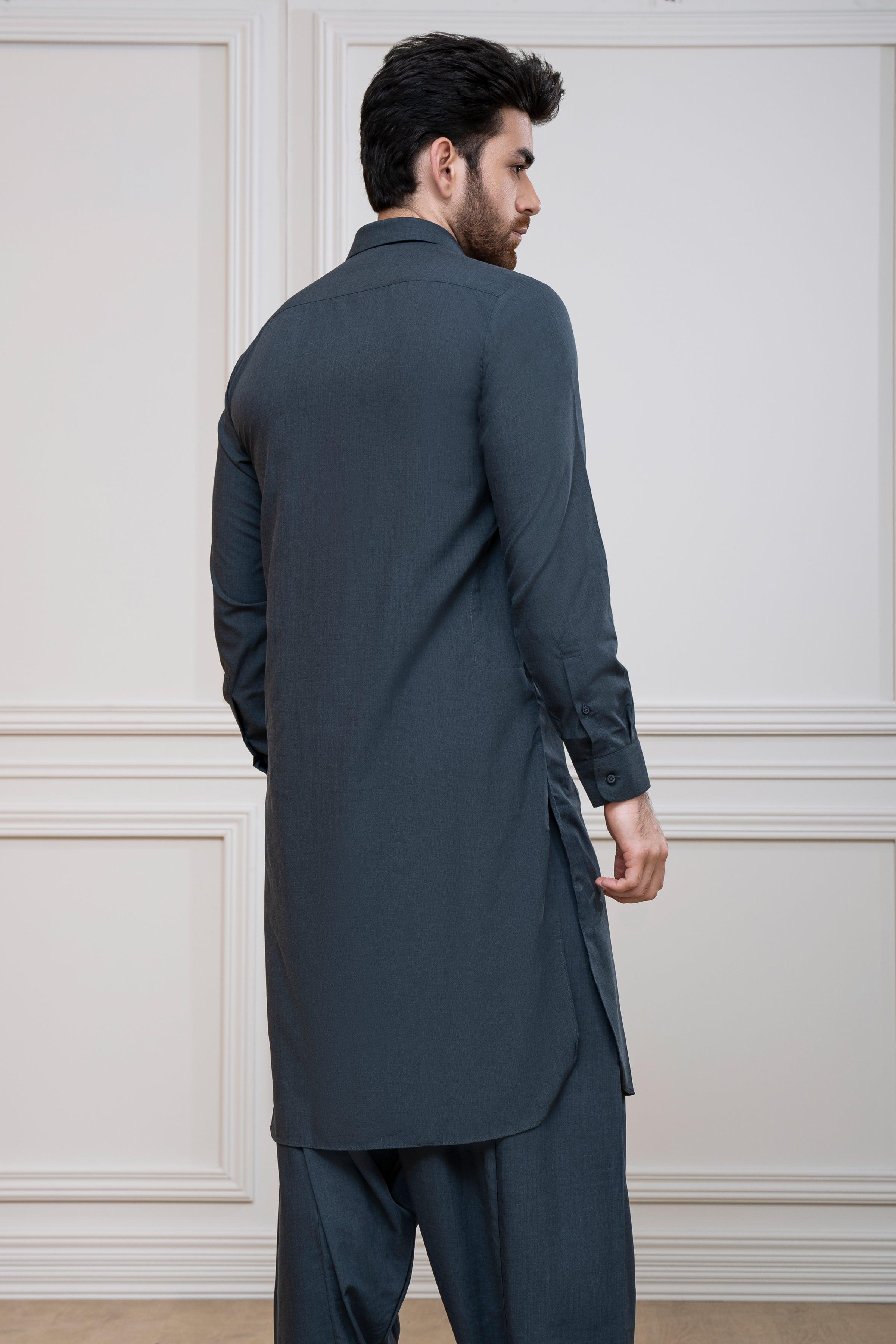 SHALWAR KAMEEZ DARK GREY at Charcoal Clothing