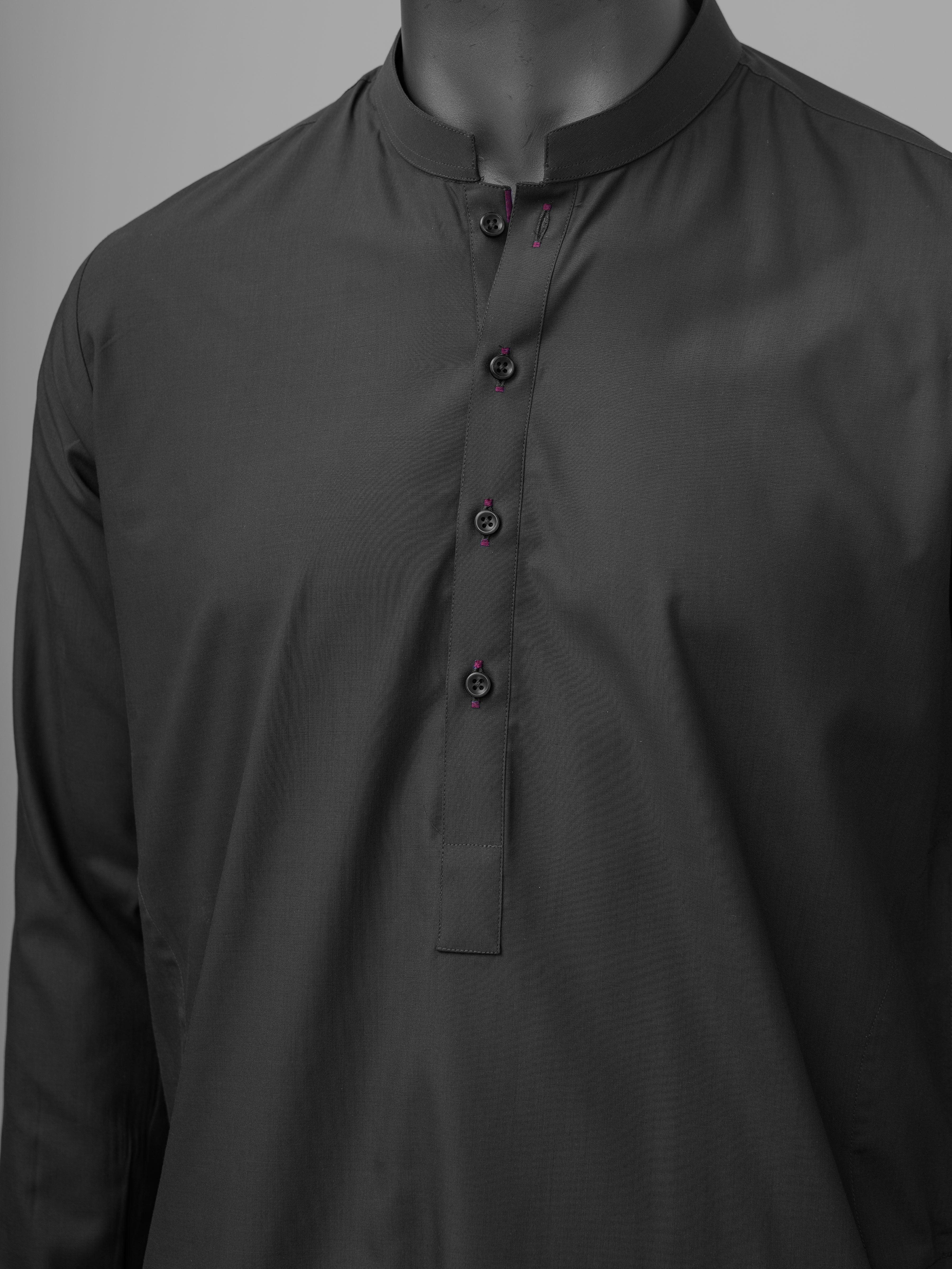 SHALWAR KAMEEZ DARK GREY at Charcoal Clothing