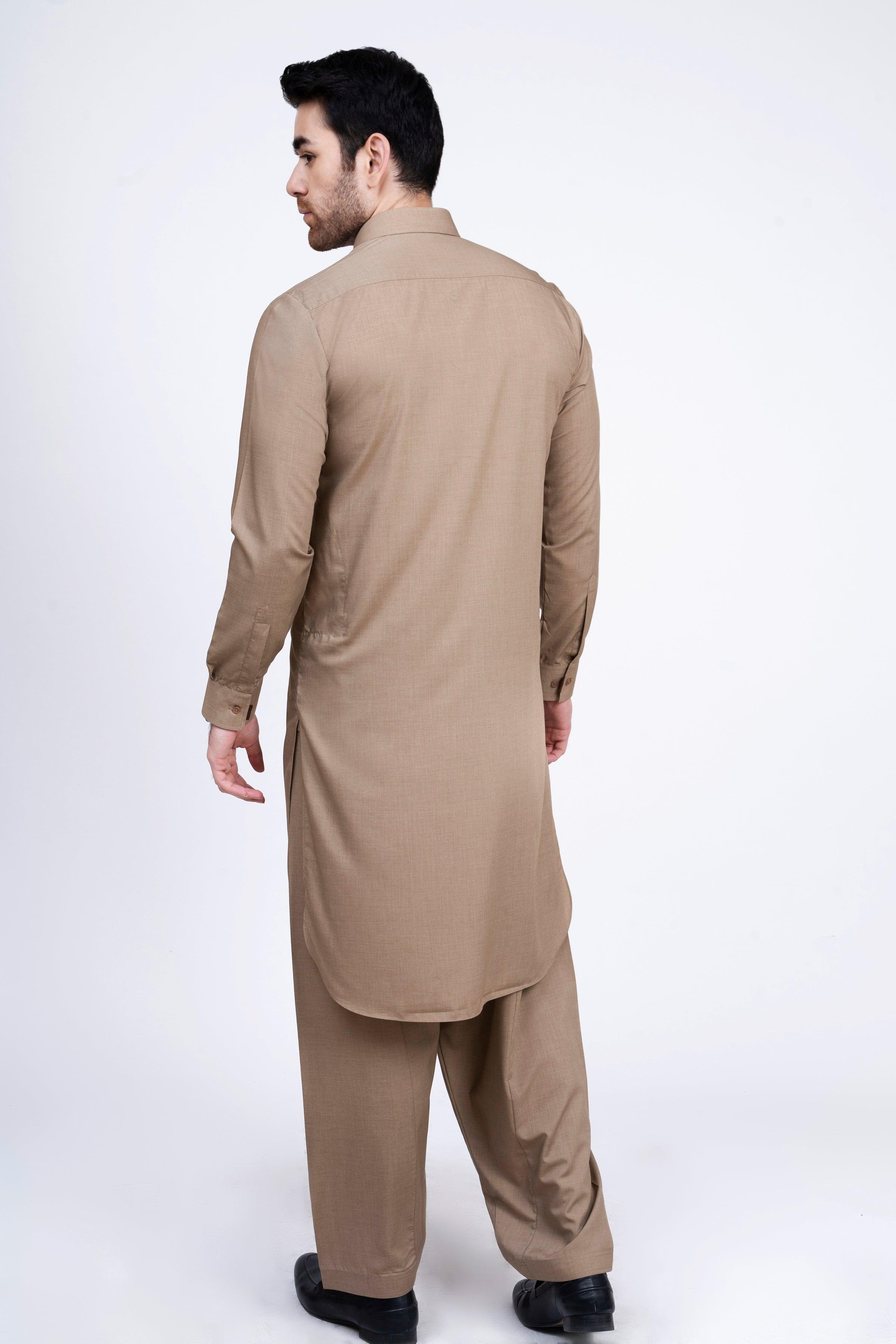 SHALWAR KAMEEZ KHAKI at Charcoal Clothing