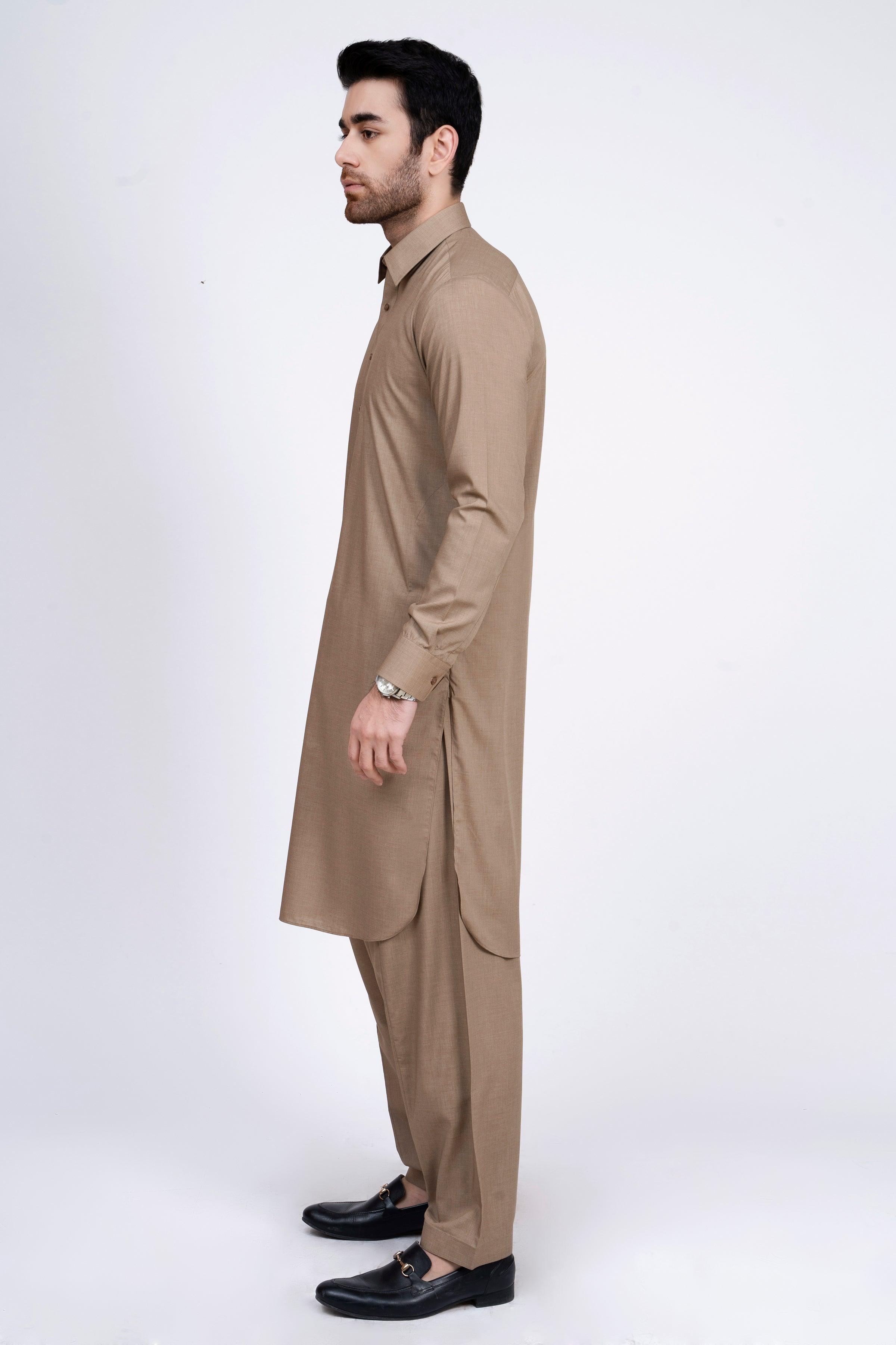 SHALWAR KAMEEZ KHAKI at Charcoal Clothing