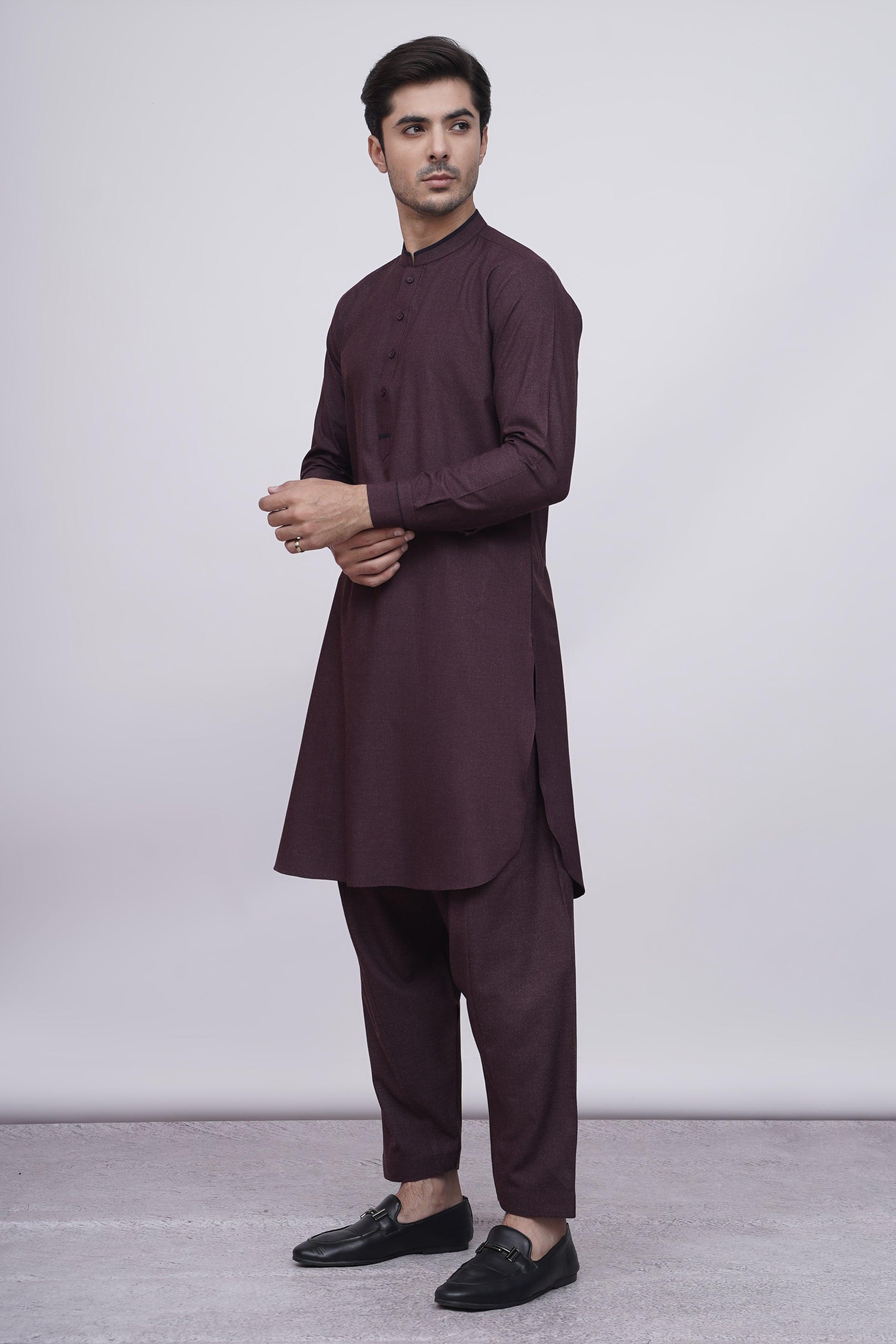 SHALWAR KAMEEZ MAROON at Charcoal Clothing