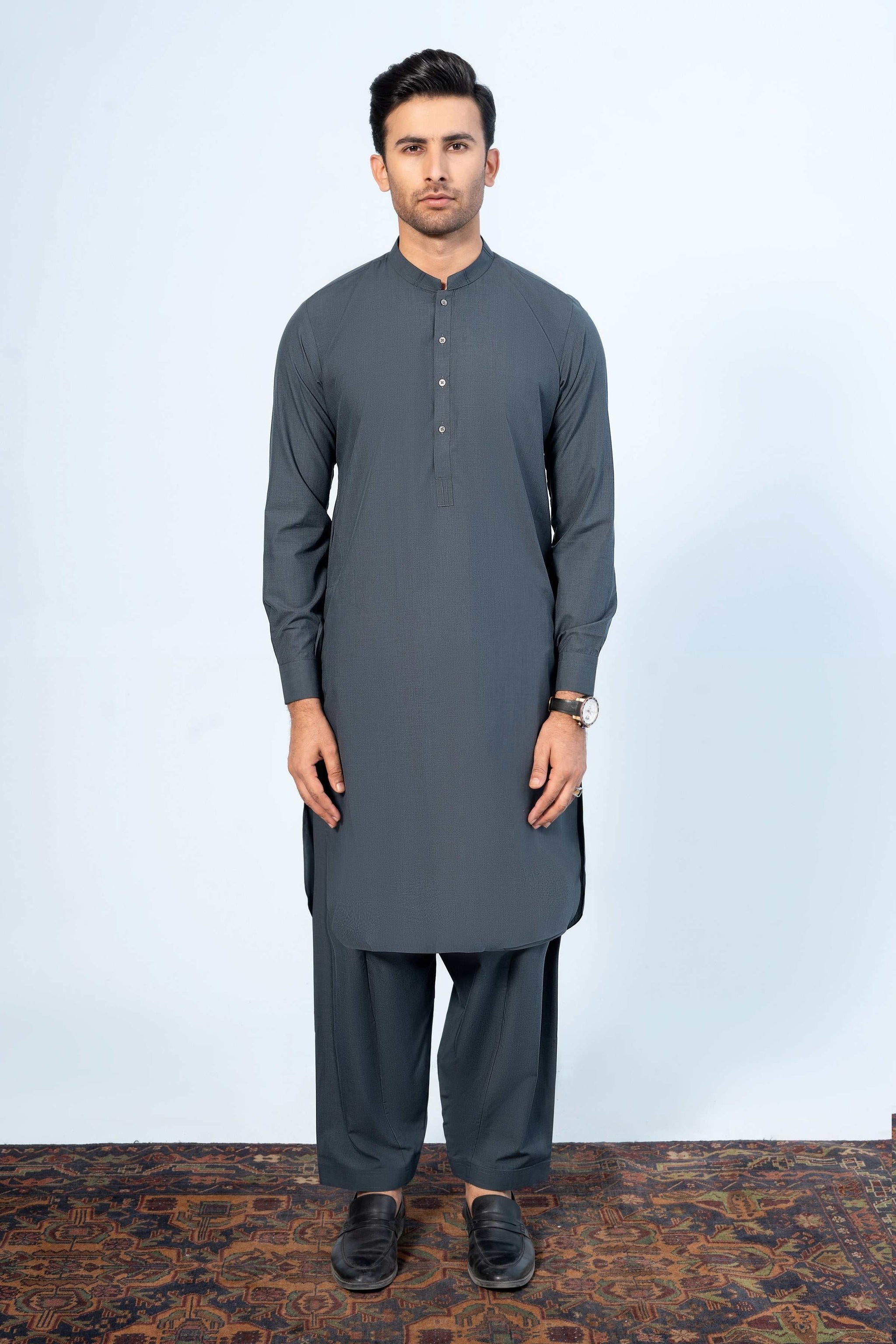 SHALWAR KAMEEZ METALLIC BLUE