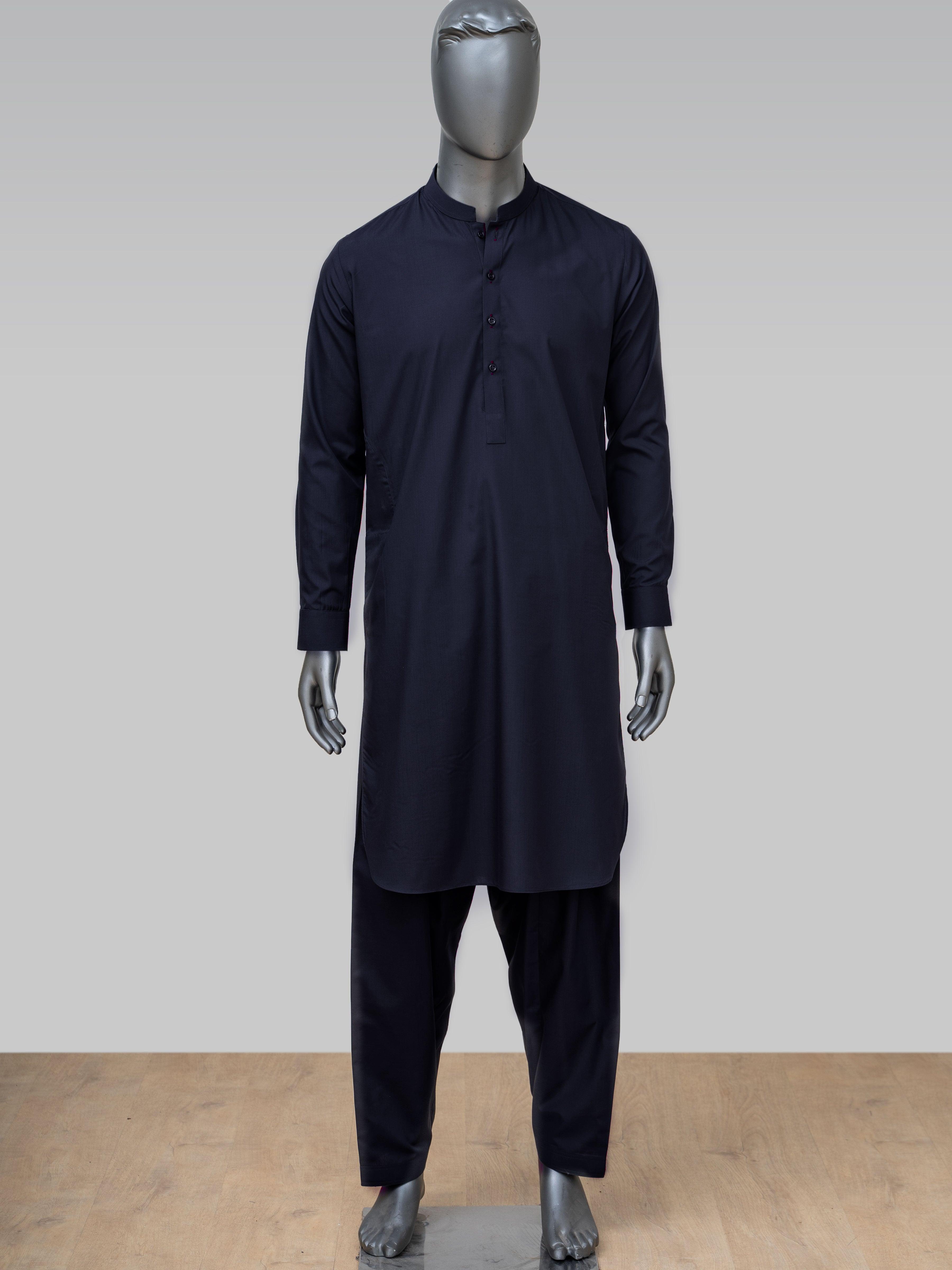 SHALWAR KAMEEZ NAVY at Charcoal Clothing