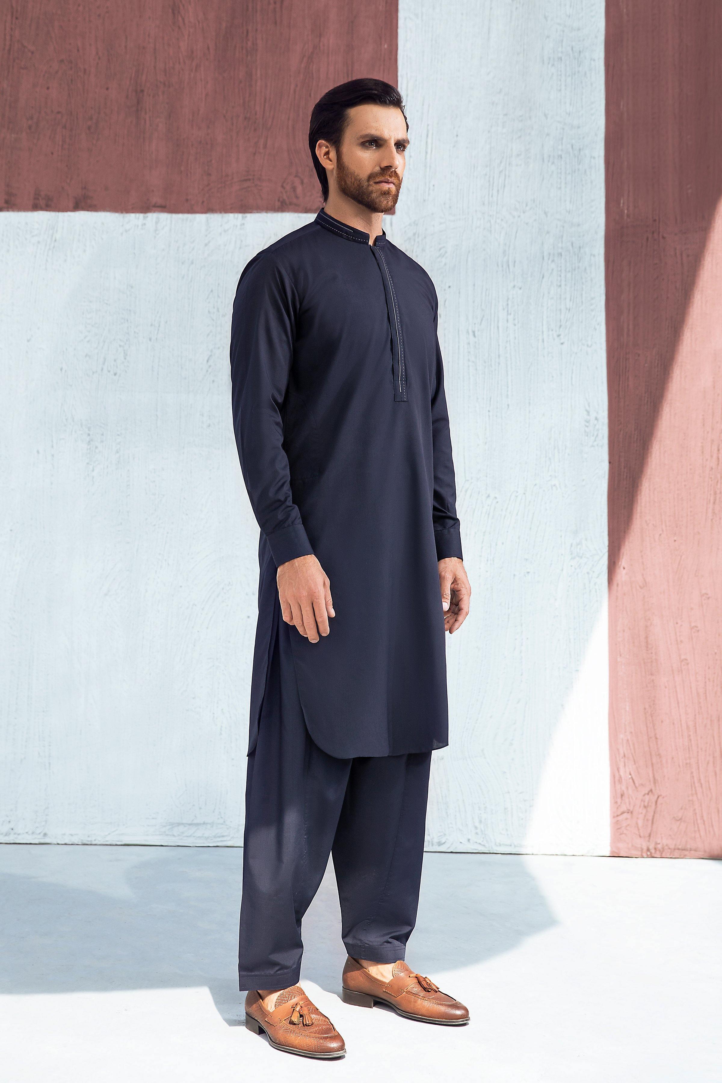 SHALWAR KAMEEZ NAVY at Charcoal Clothing