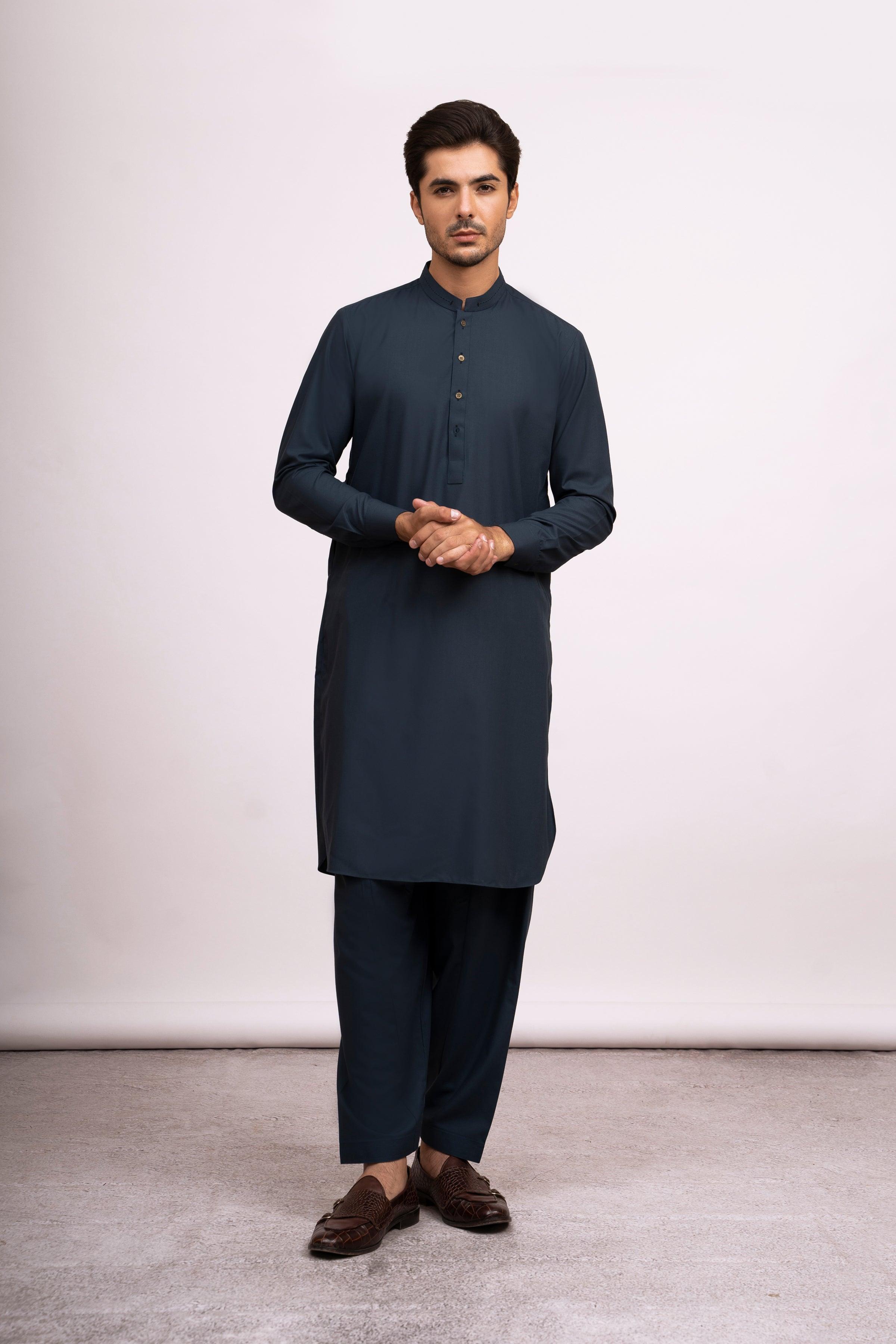 SHALWAR KAMEEZ SEA BLUE at Charcoal Clothing